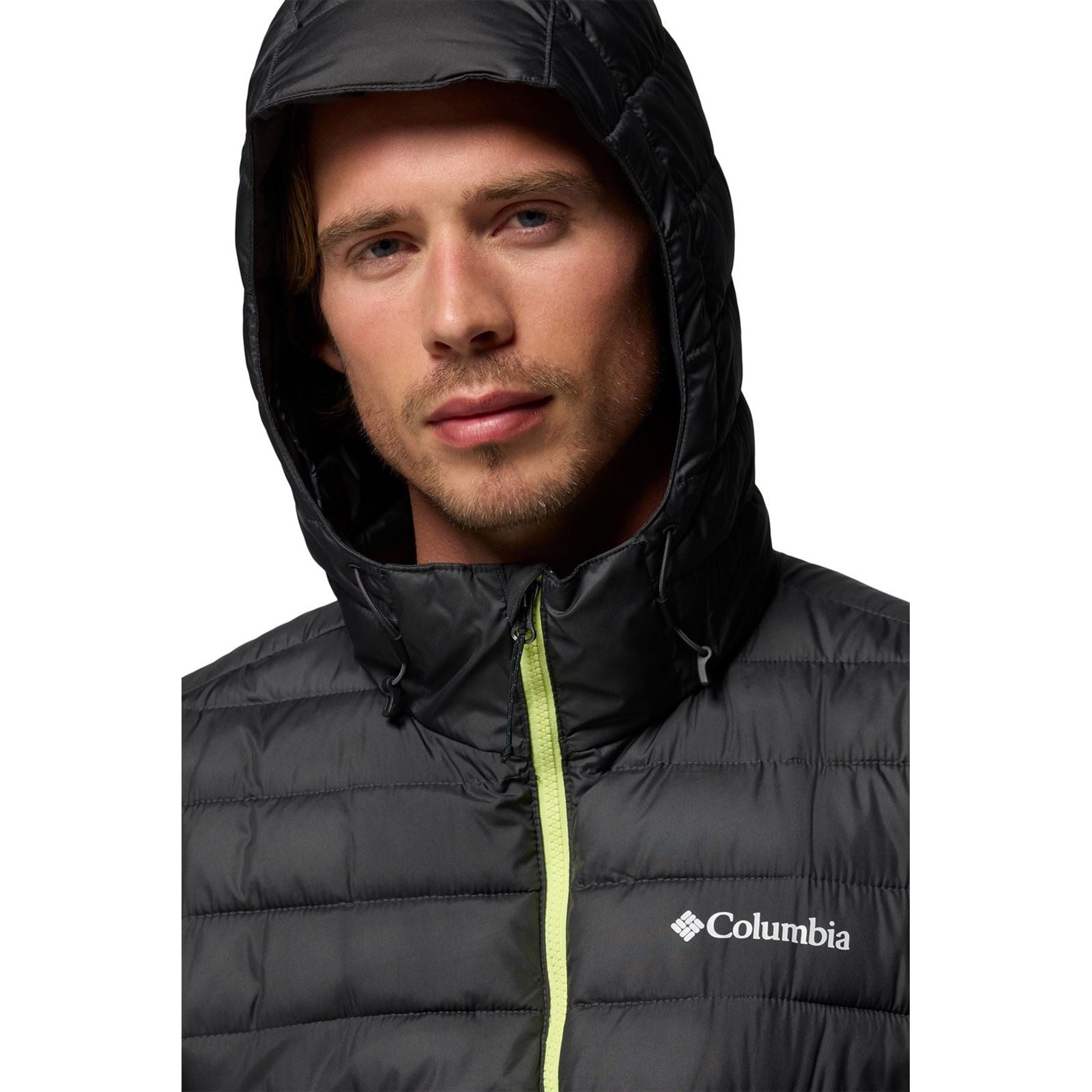 Columbia Powder Lite II Hooded Jacket Herren Blaue Pufferjacke