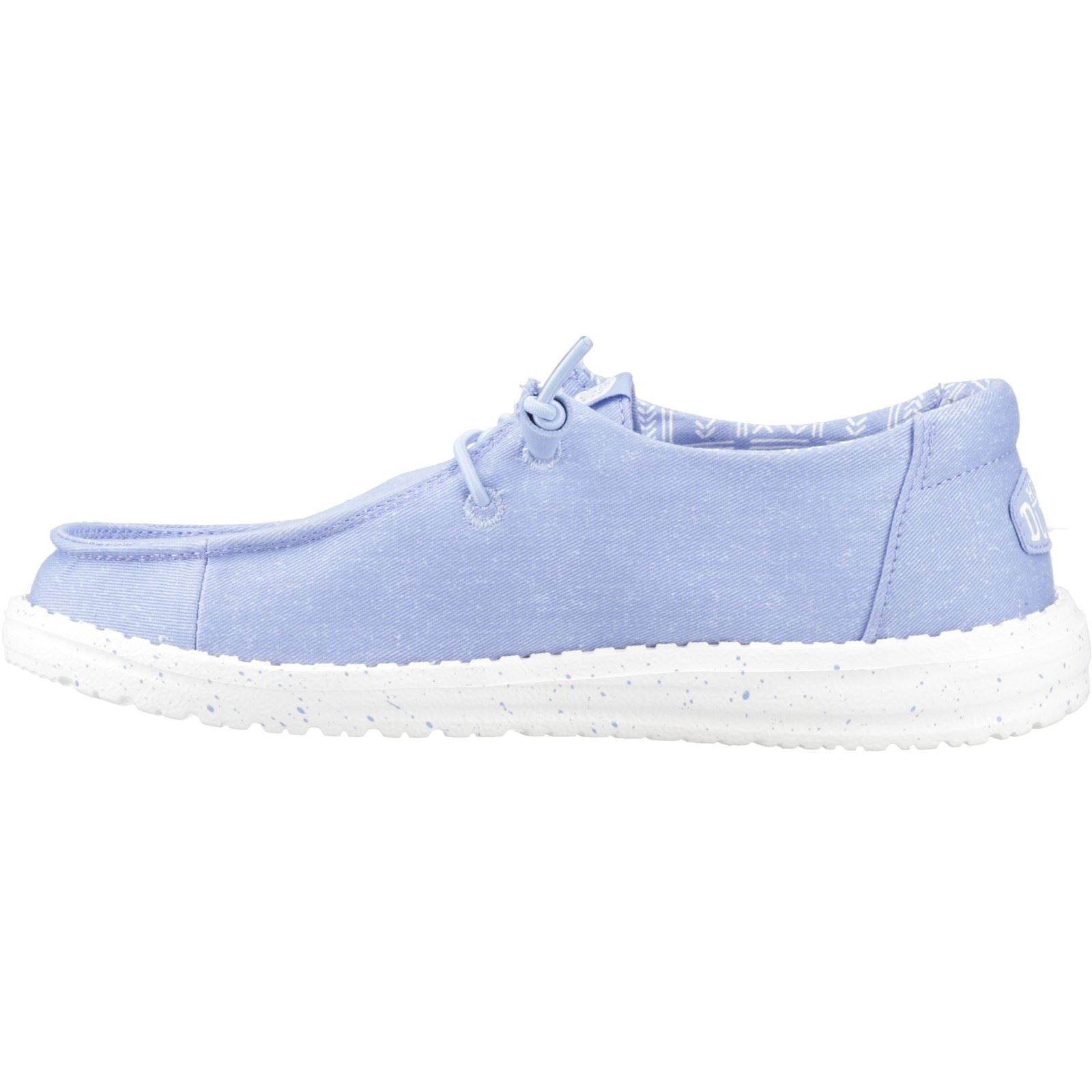 HEYDUDE Wendy Stretch Canvas Textile Damen Hortensie Blaue Freizeitschuhe