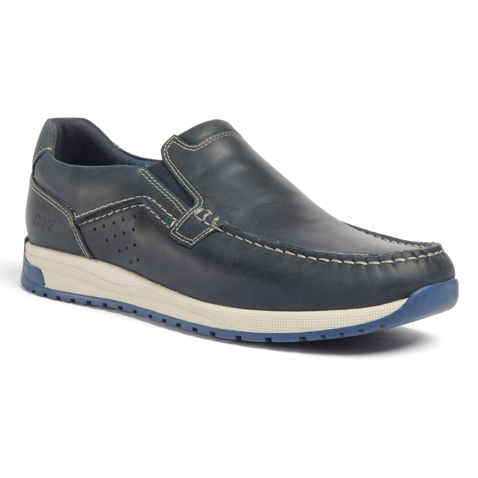 Pod Sean Herren Bootsschuhe Aus Leder In Marineblau