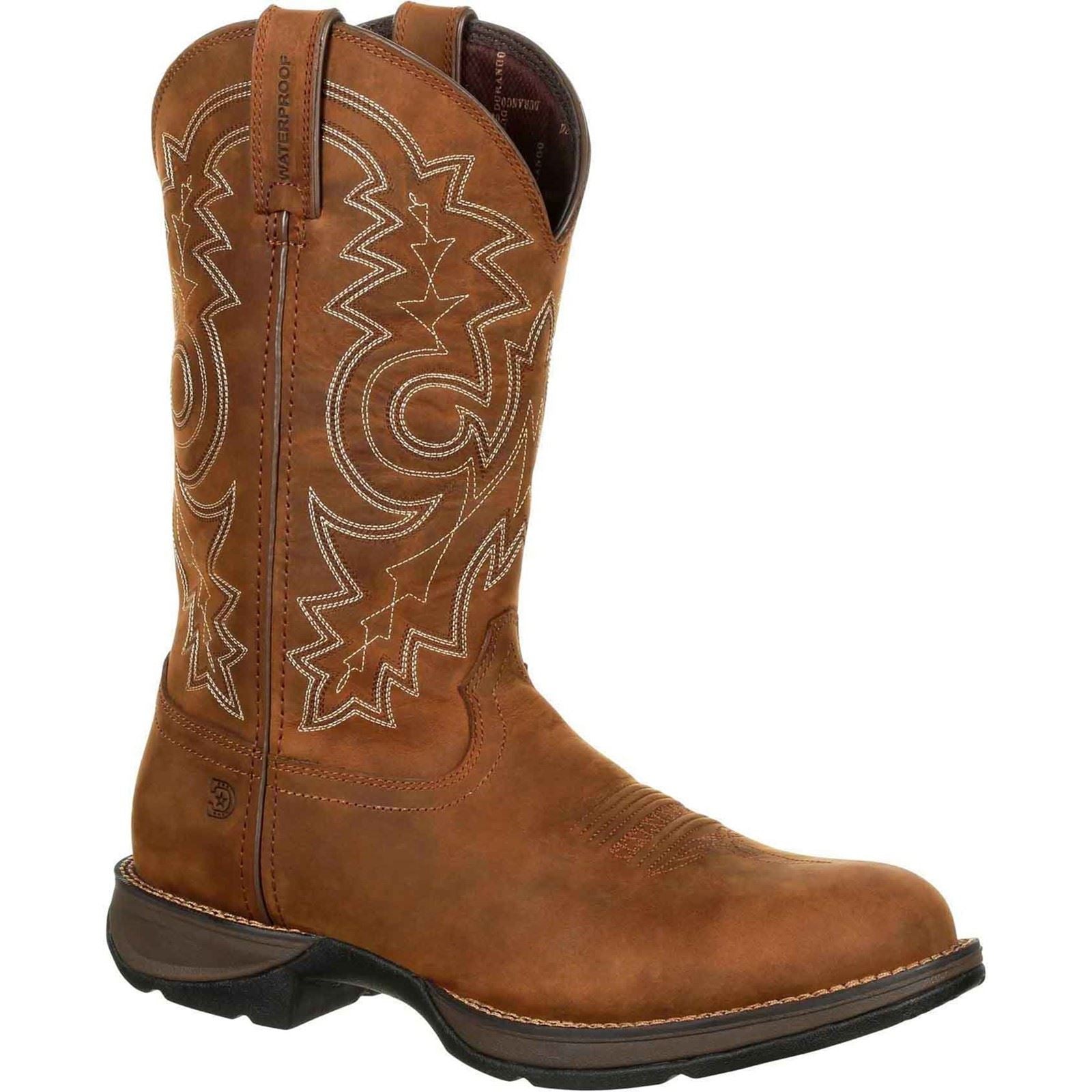 Durango Rebel Leder Herren Stiefel In Coyote Braun