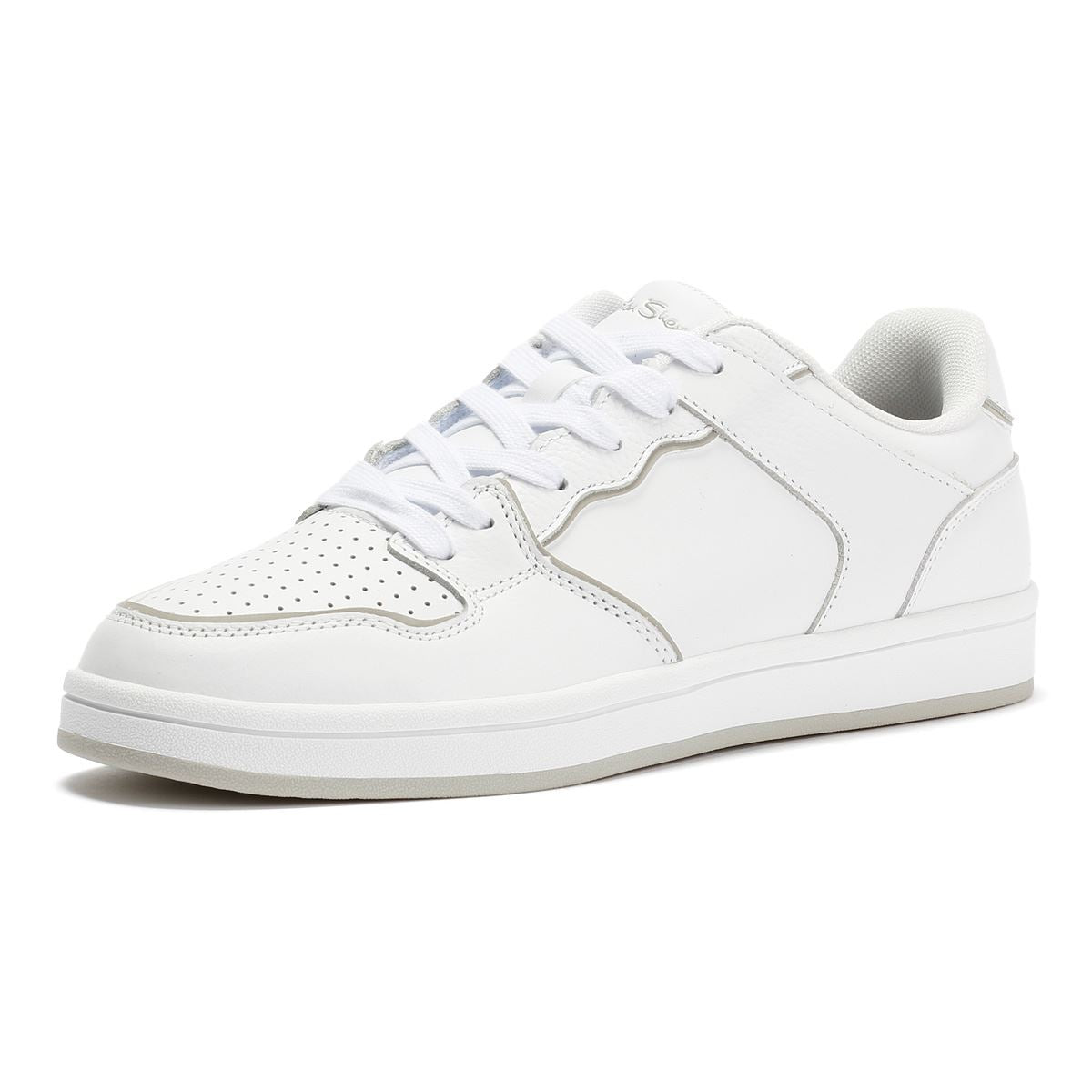 Ben Sherman Club Leder Herren Weiße Sneakers