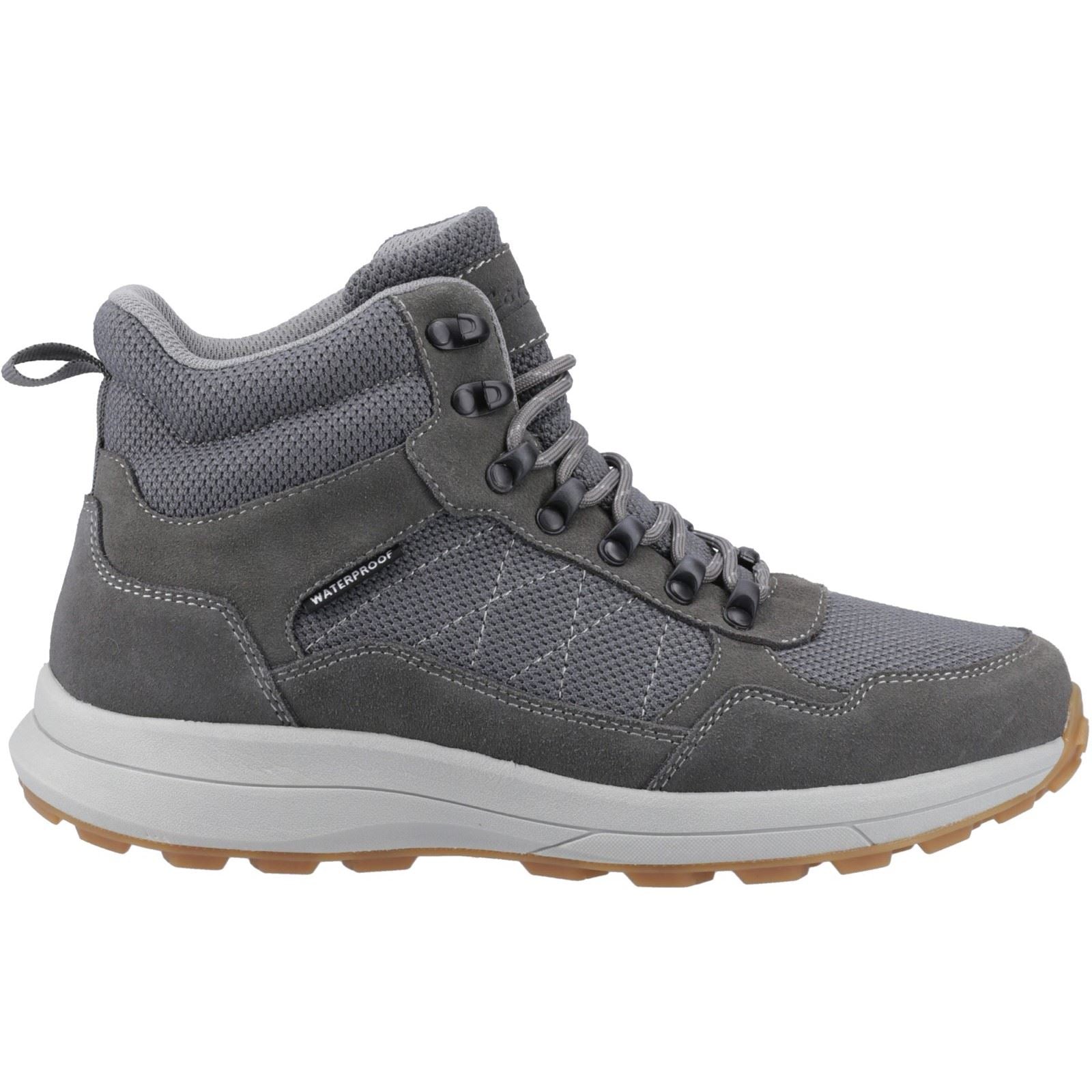 Cotswold Oddington Wildleder Mesh Herren Wanderschuhe in Grau