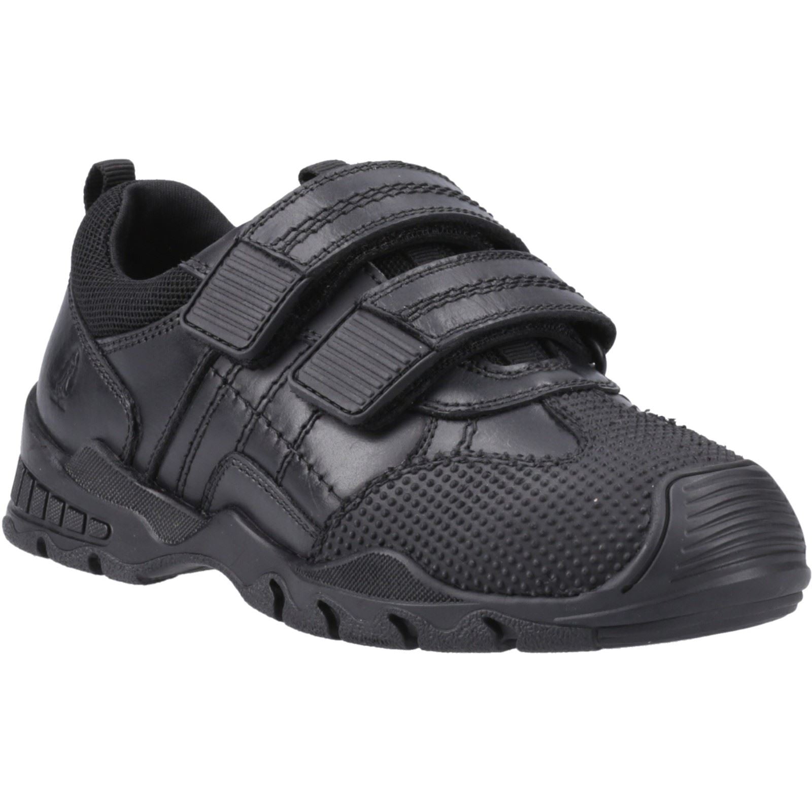 Hush Puppies Tristen Lederslipper In Schwarz Für Jungen