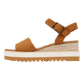 TOMS Diana Damen Keilabsatz Aus Braunem Leder