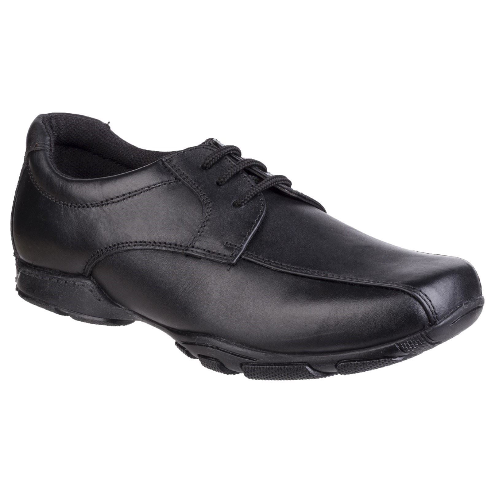 Hush Puppies Vincente Senior Lederslipper In Schwarz Für Jungen