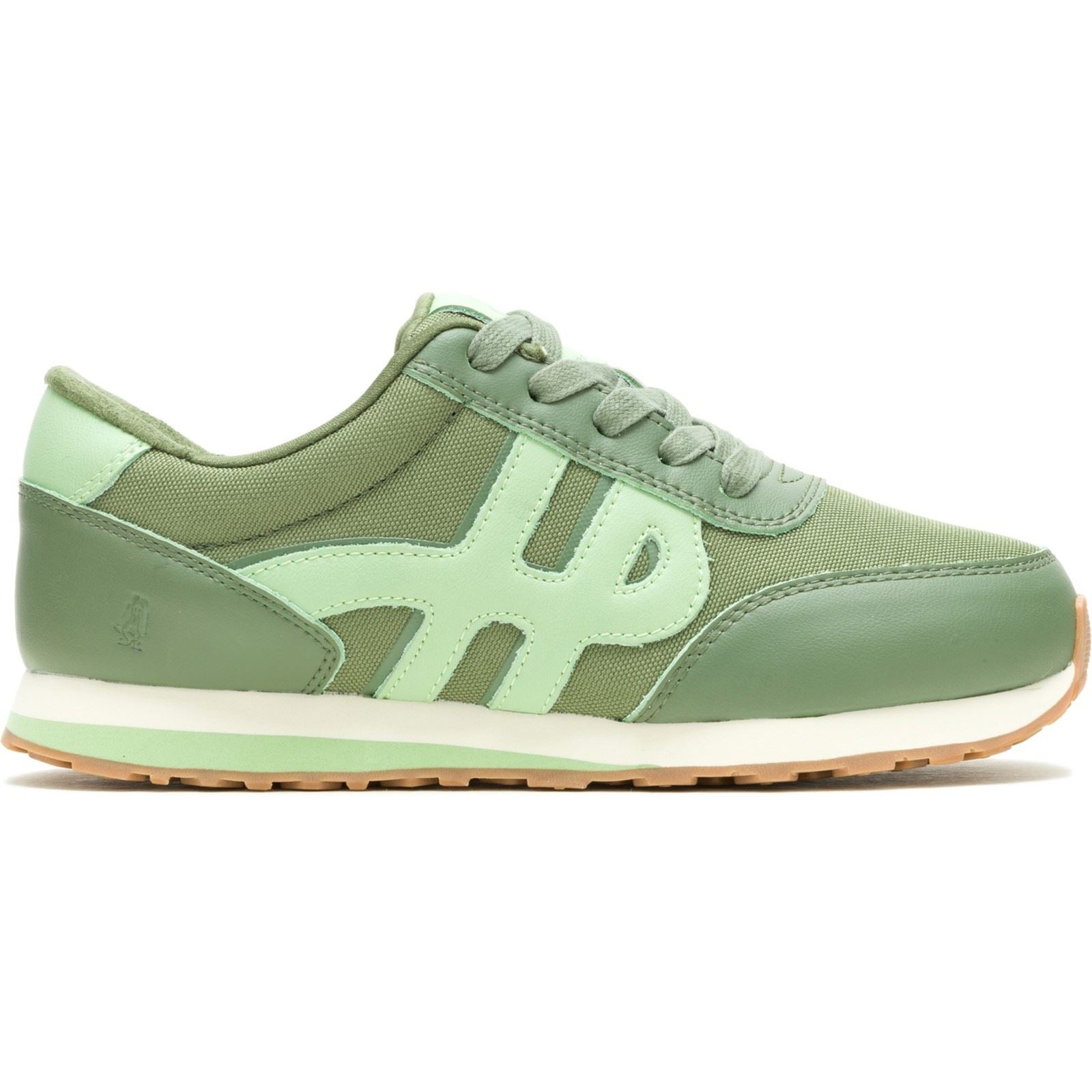 Hush Puppies Seventy8 Damen Sneaker Aus Leder In Olivgrün