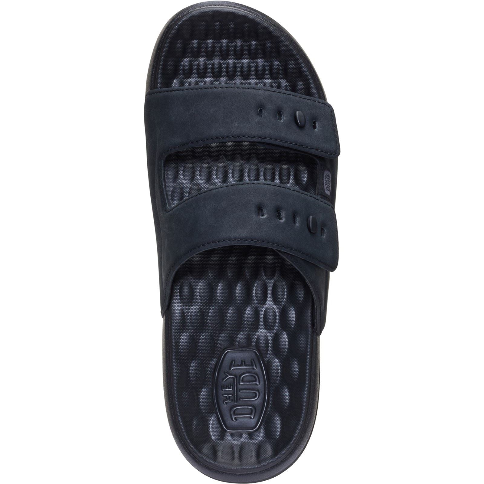 HEYDUDE Wave 2 Strap Polyurethan Herren Schwarz/Schwarz Sandalen