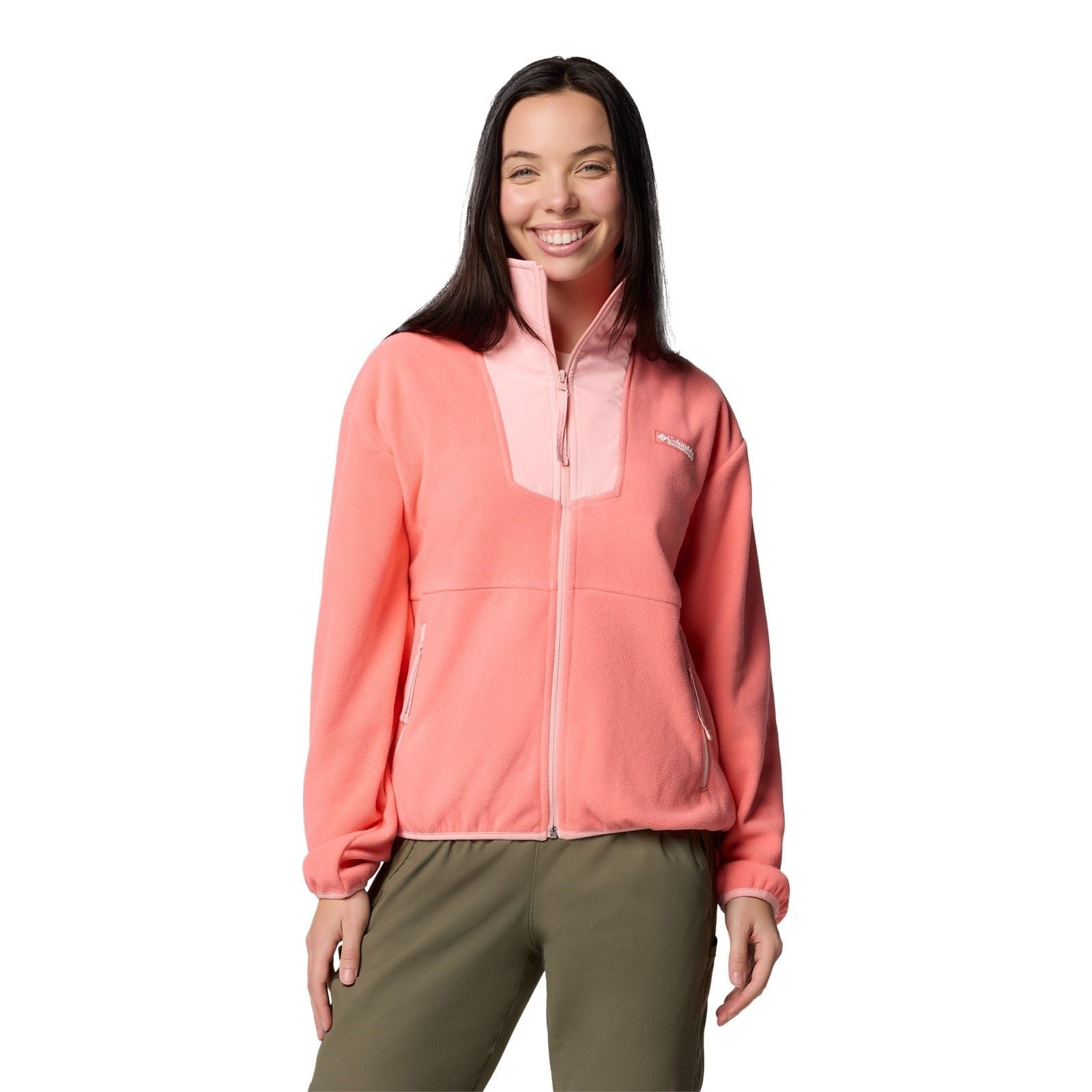 Columbia Sequoia Grove Full Zip Fleece Damen Rote Fleecejacken