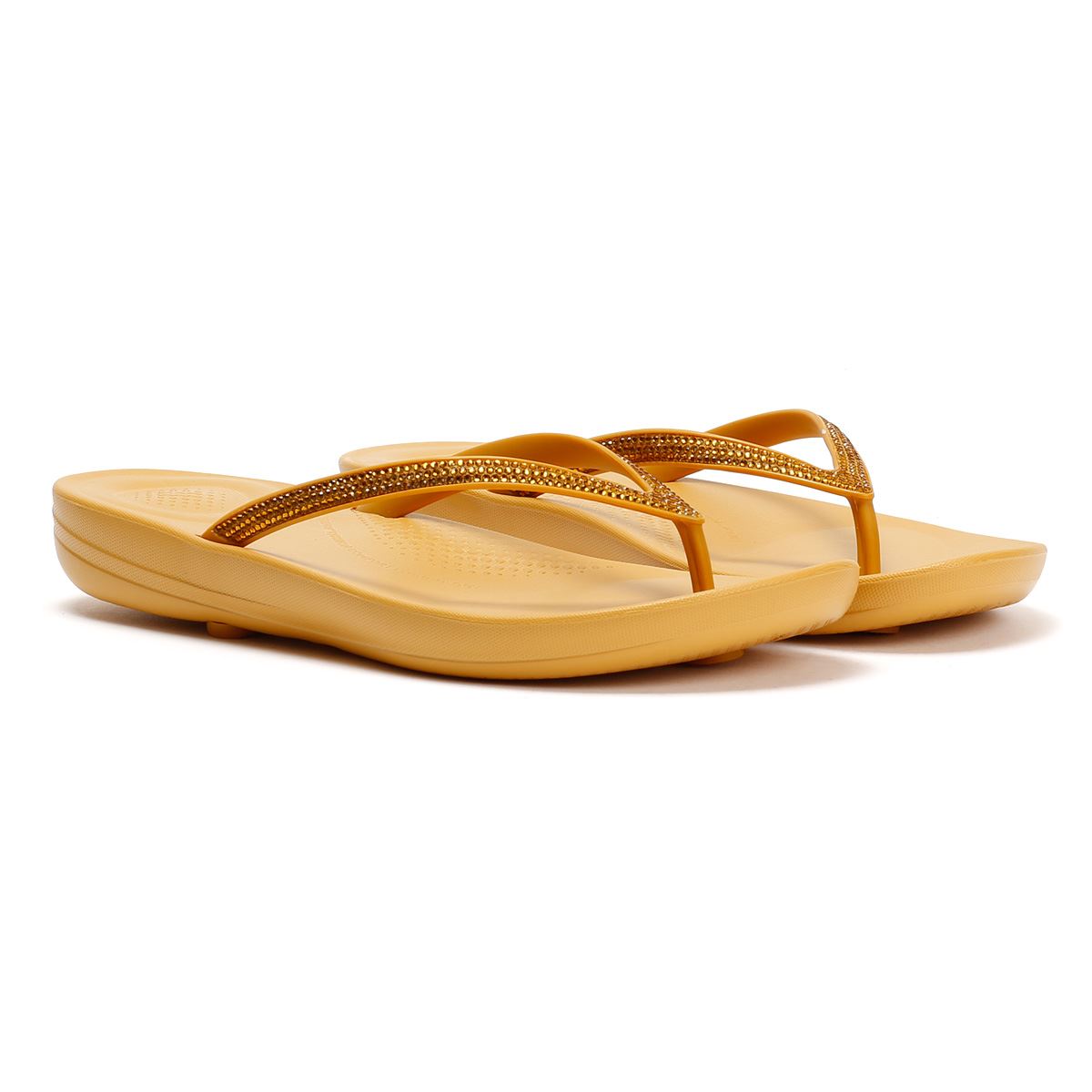 FitFlop Iqushion Sparkle Damen Braune Flip-Flops