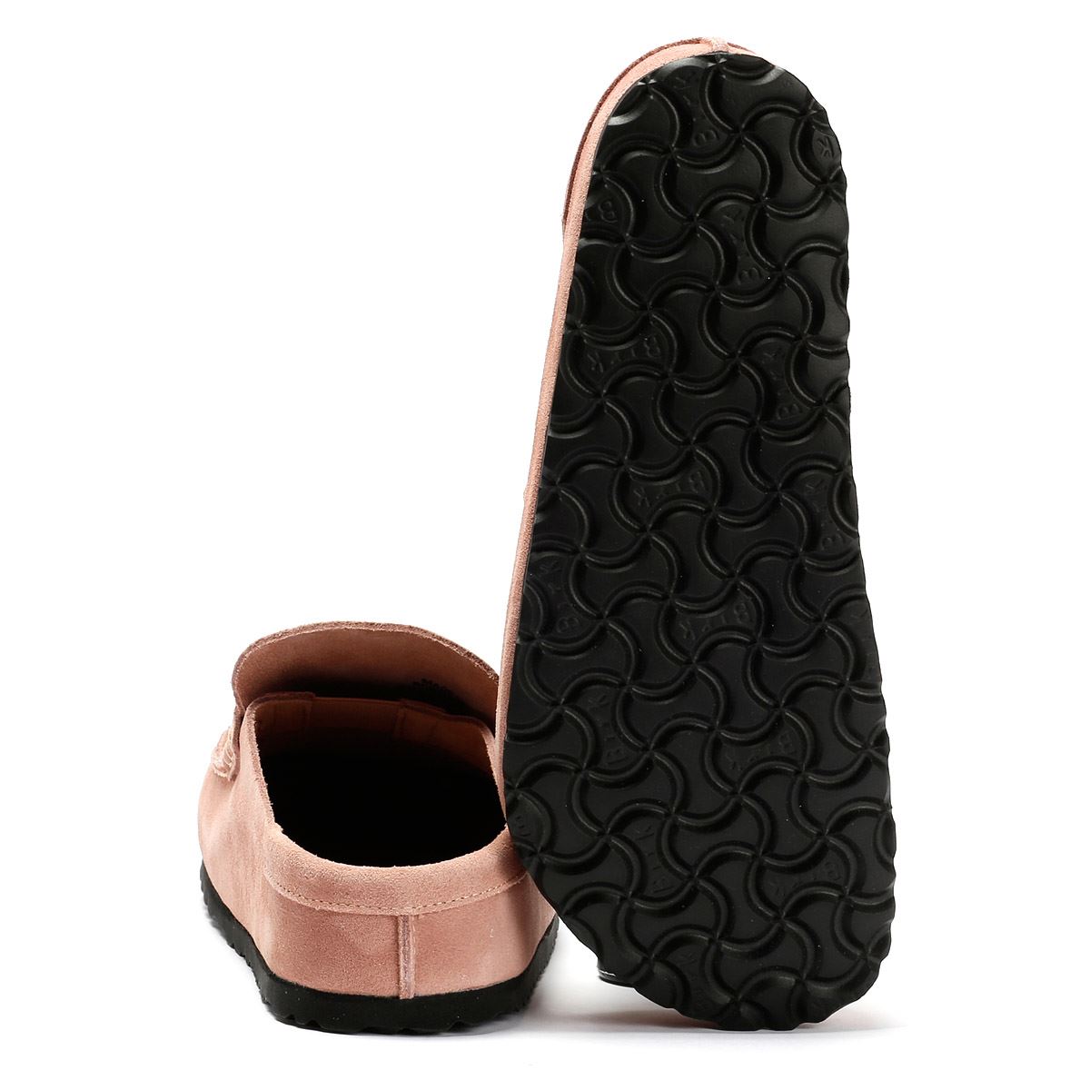 Birkenstock Naples Regular Wildleder Damen Pink Clogs
