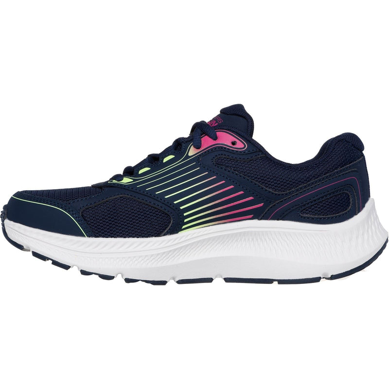 Skechers GO RUN Consistent 2.0 Advantage Leder Damen Sneakers In Marineblau/Mehrfarbig