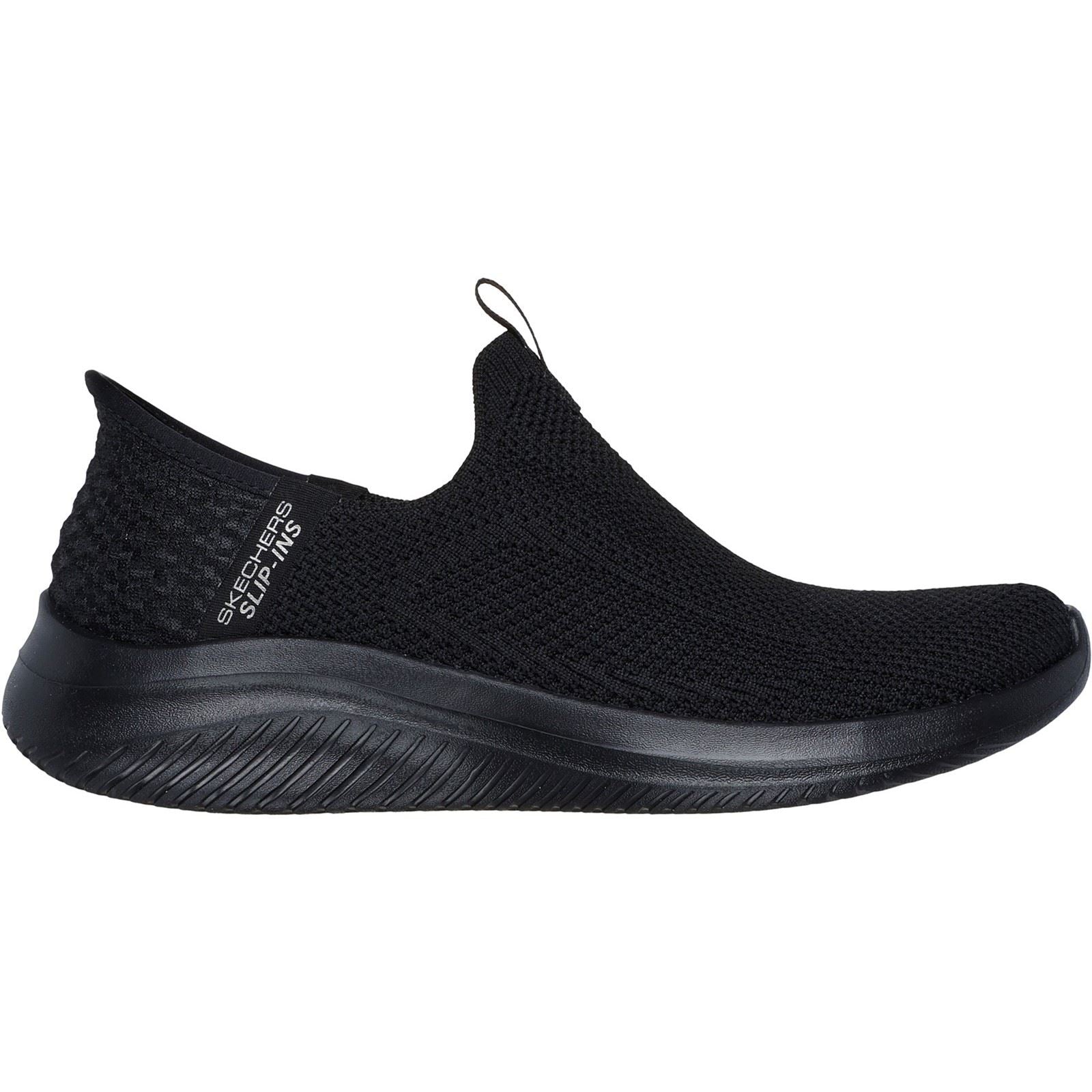 Skechers Ultra Flex 3.0 Easy Win Textile Damen-Sneaker In Schwarz