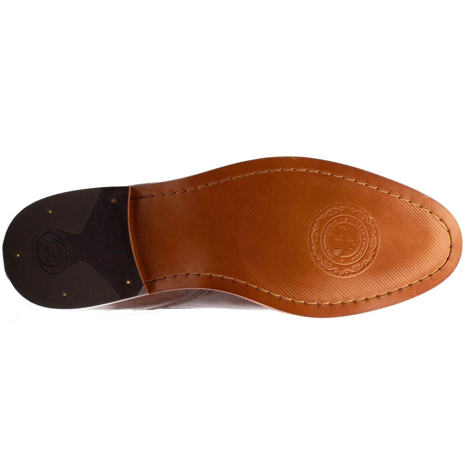 Base London Scout Leder Herren Stiefel In Verbranntem Braun