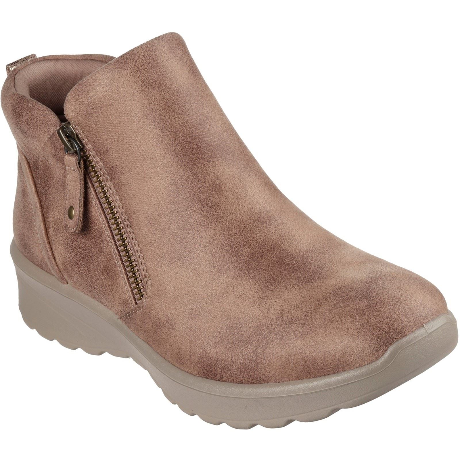 Skechers Lovely Vibe Fall In Bloom Textile Damen Pilz Winter Knöchel Stiefel