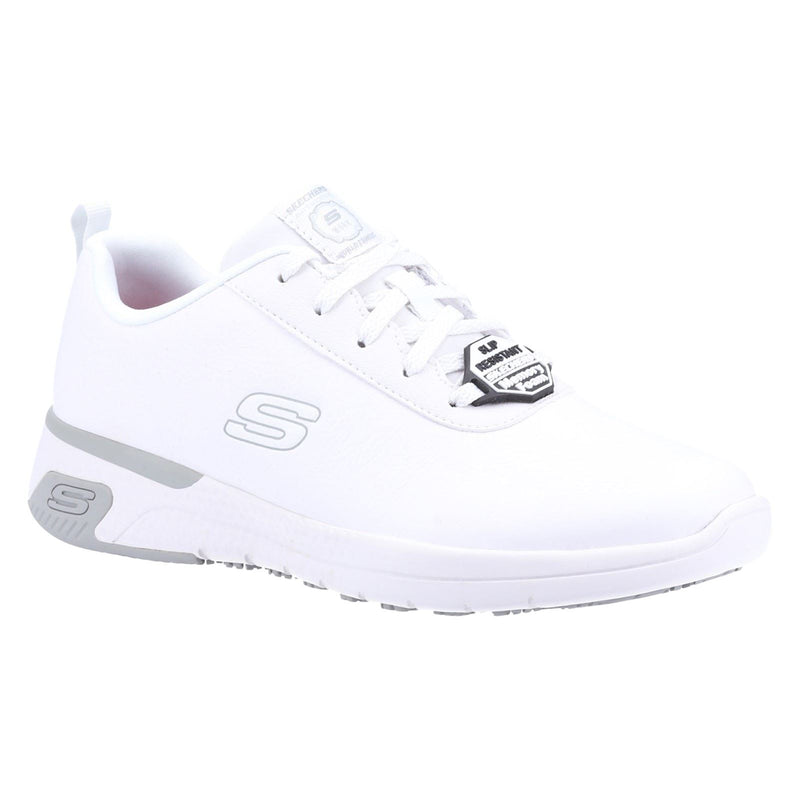 Skechers Workwear Marsing Gmina Leder Damen Weiße Sicherheitssneaker