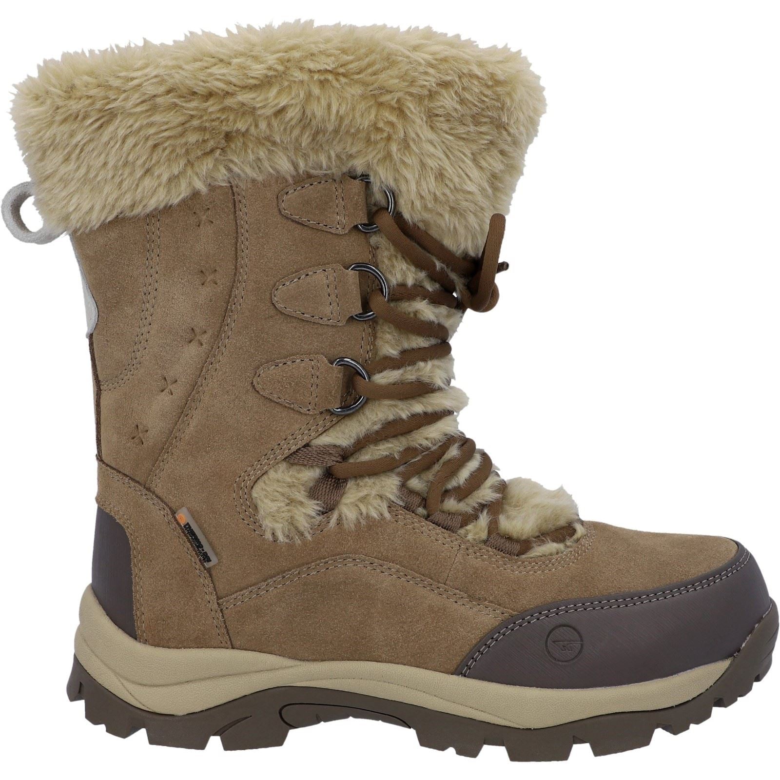 Hi-Tec Mortiz 200 Damen Wanderschuhe aus hellem braunem Leder
