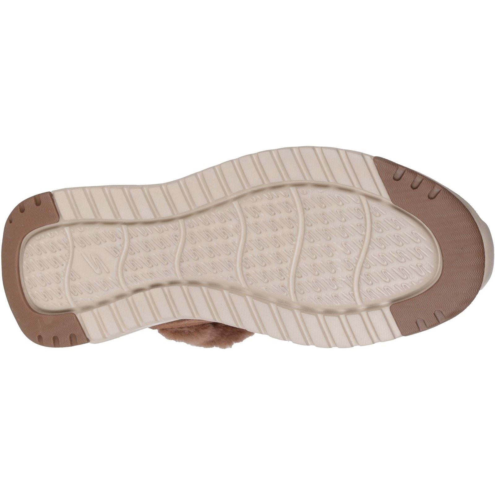 Skechers On-the-GO Stellar - Cozy Step Gemütliche Schritt Leder Damen Schokoladen Winter Stiefeletten