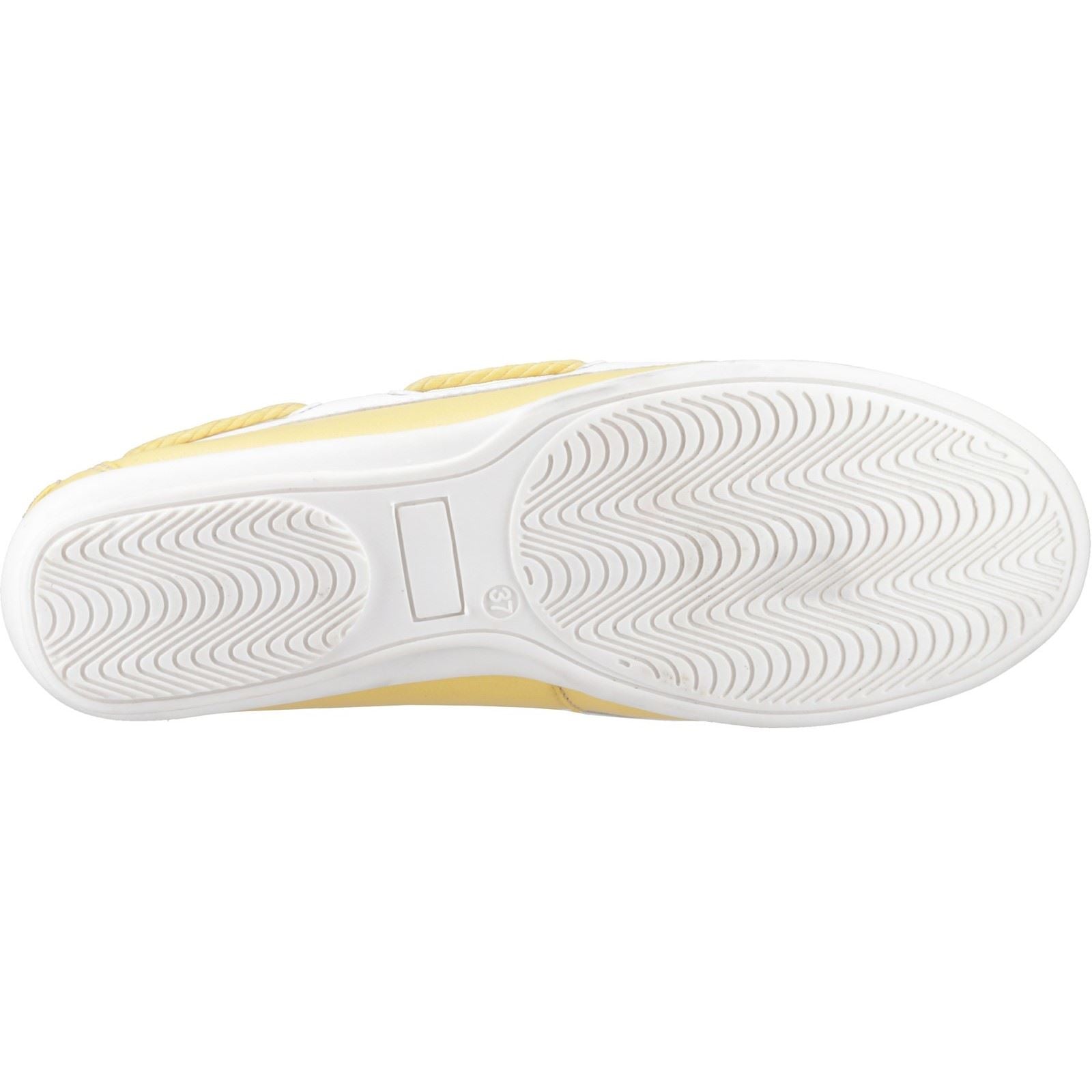Hush Puppies Irene Damen Bootsschuhe Aus Gelbem Leder