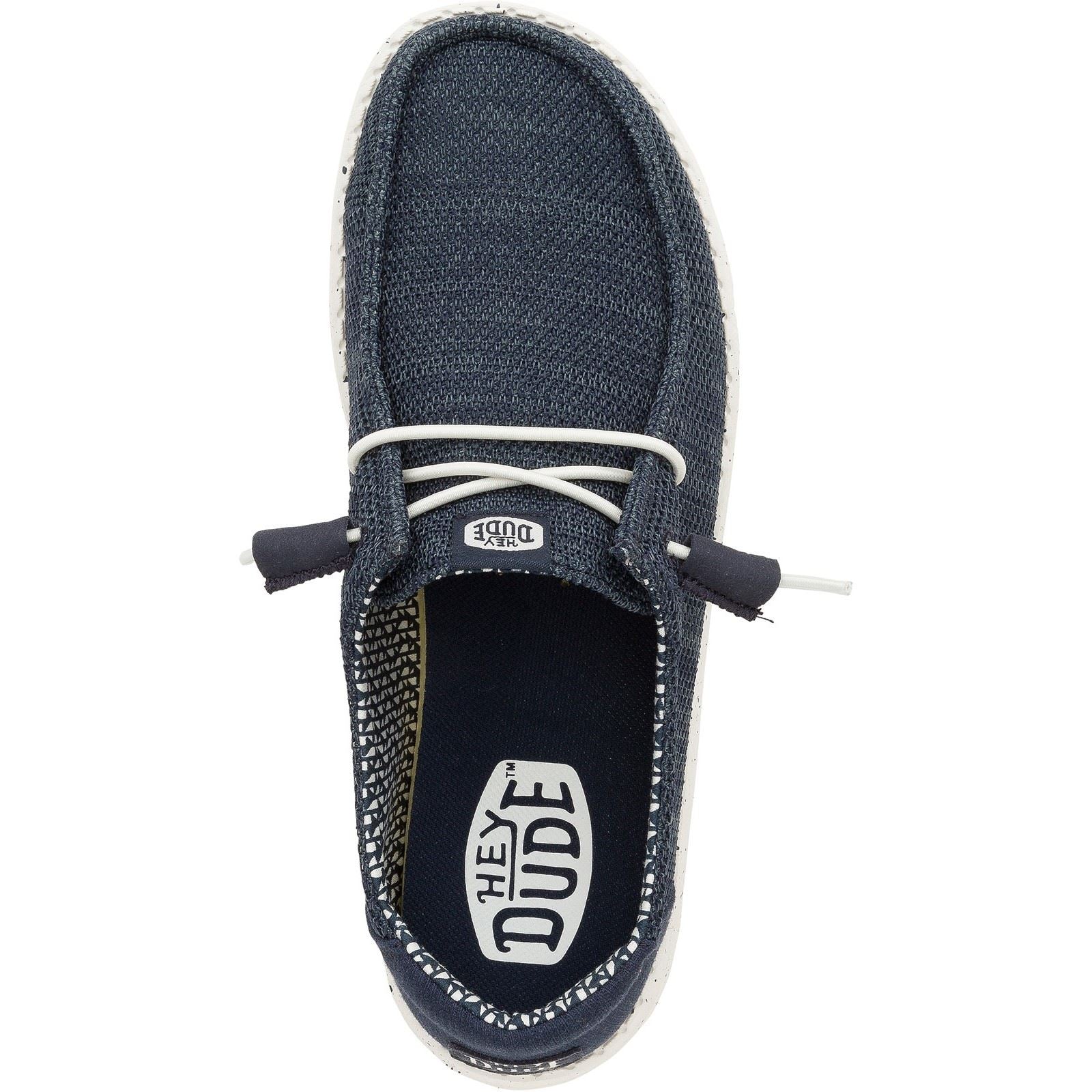 HEYDUDE Wendy Stretch Mesh Polyester Damen Navy Slipper