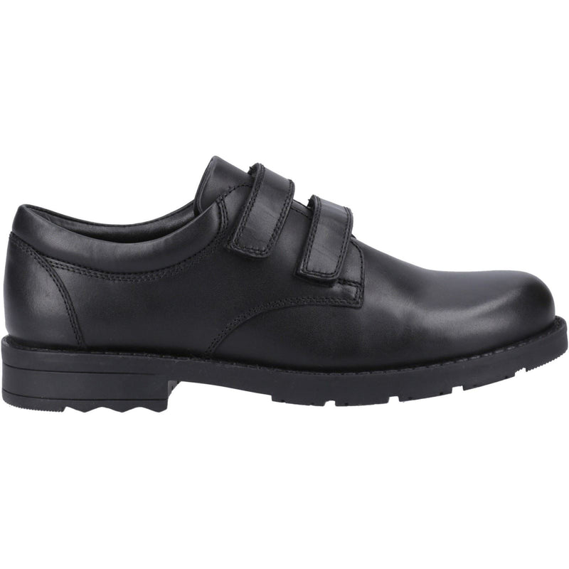 Hush Puppies Barry Senior Lederschuhe Für Jungen In Schwarz
