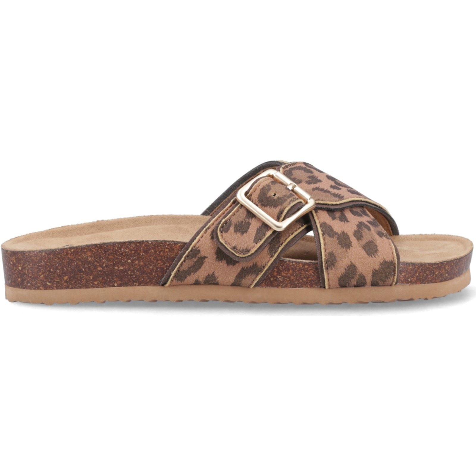 Rocket Dog Annie Tigg Leopard Textil Frauen Sandalen In Tan