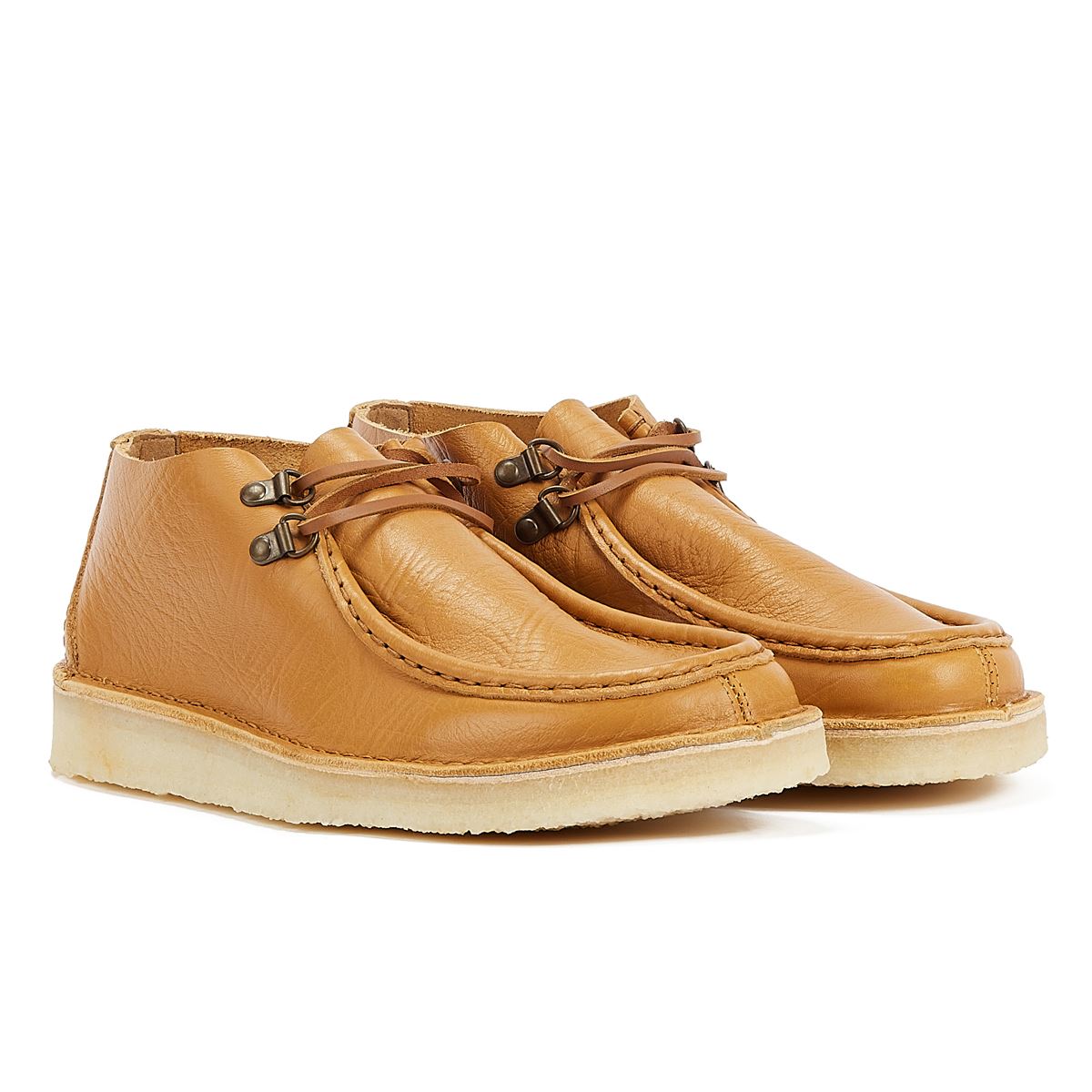 Clarks Wüsten-Nomadenleder Curry Herrenstiefel In Hellbeige