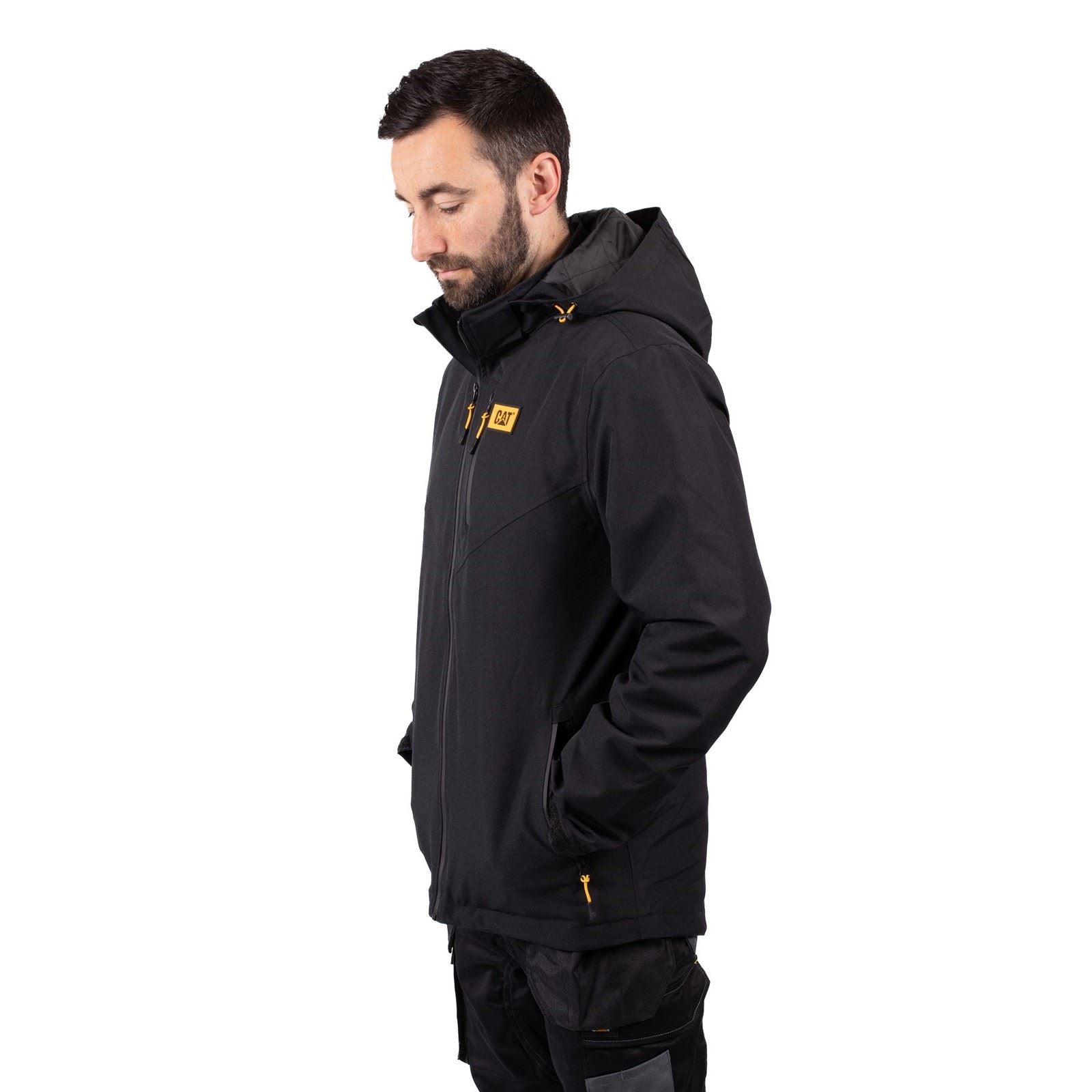Caterpillar Lightweight Insulated Herren Schwarze Pufferjacke