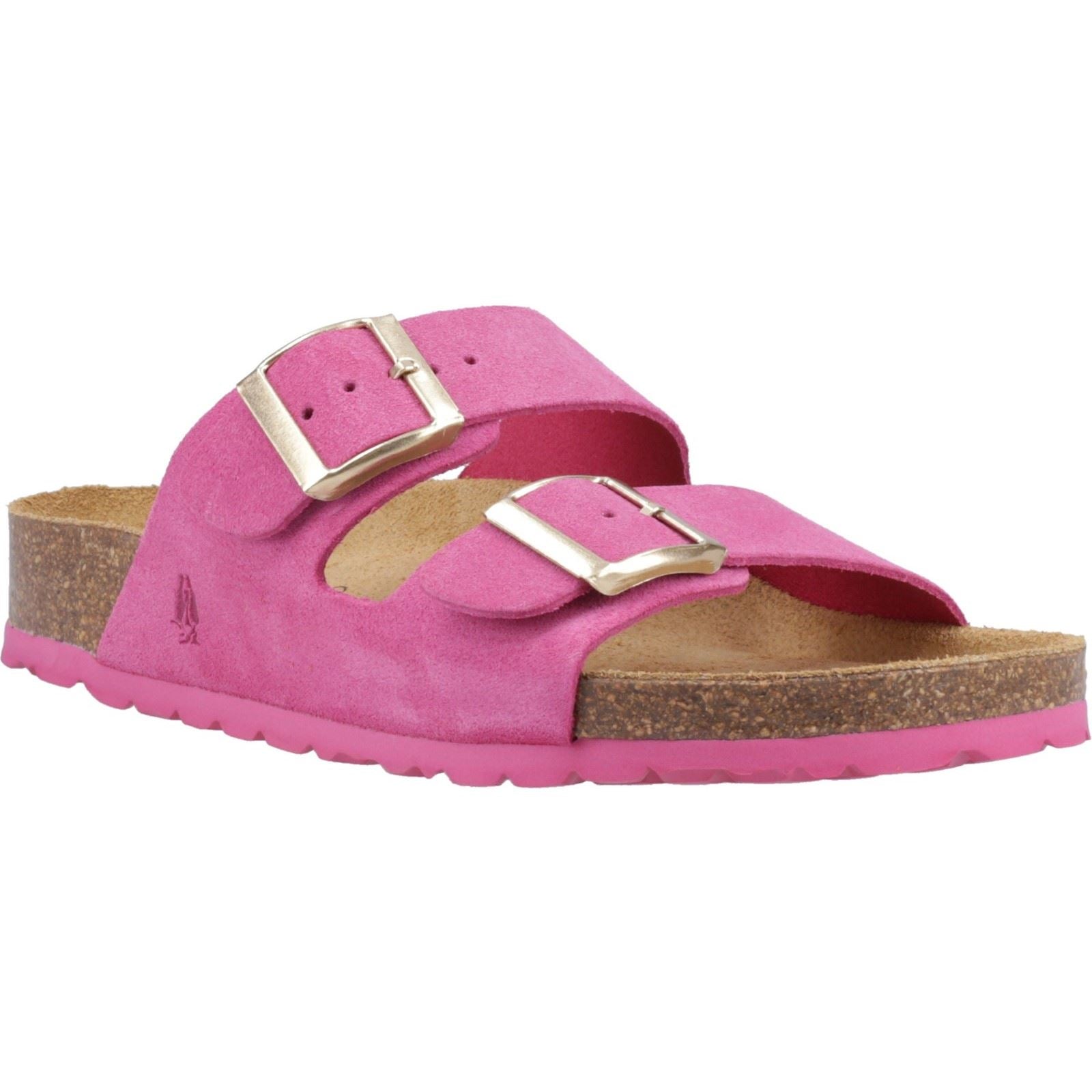 Hush Puppies Blaire Damen Sandalen Aus Wildleder In Fuchsia