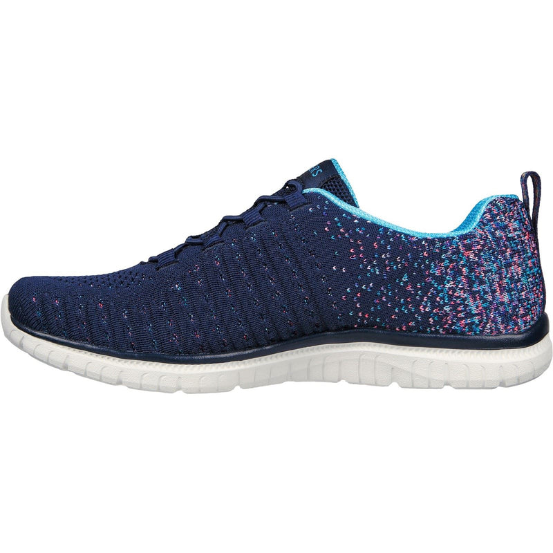 Skechers Virtue Textile Damen Sneaker In Marineblau/Blau