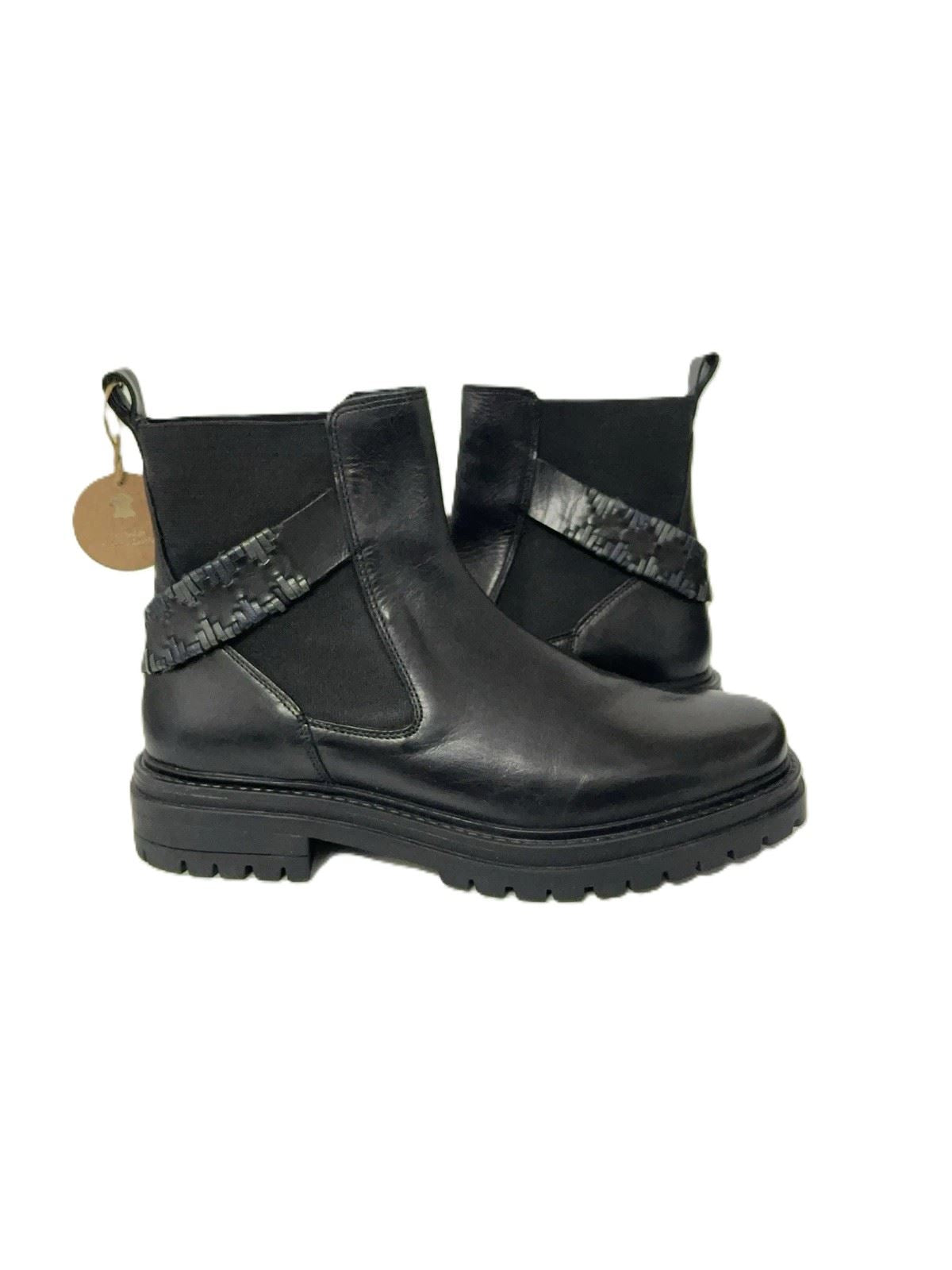 Osprey London The Guildford Chelsea Leder Damen Schwarze Stiefel