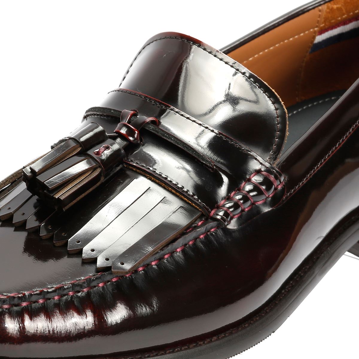 Ben Sherman Buster Leder Herren Rote Slipper
