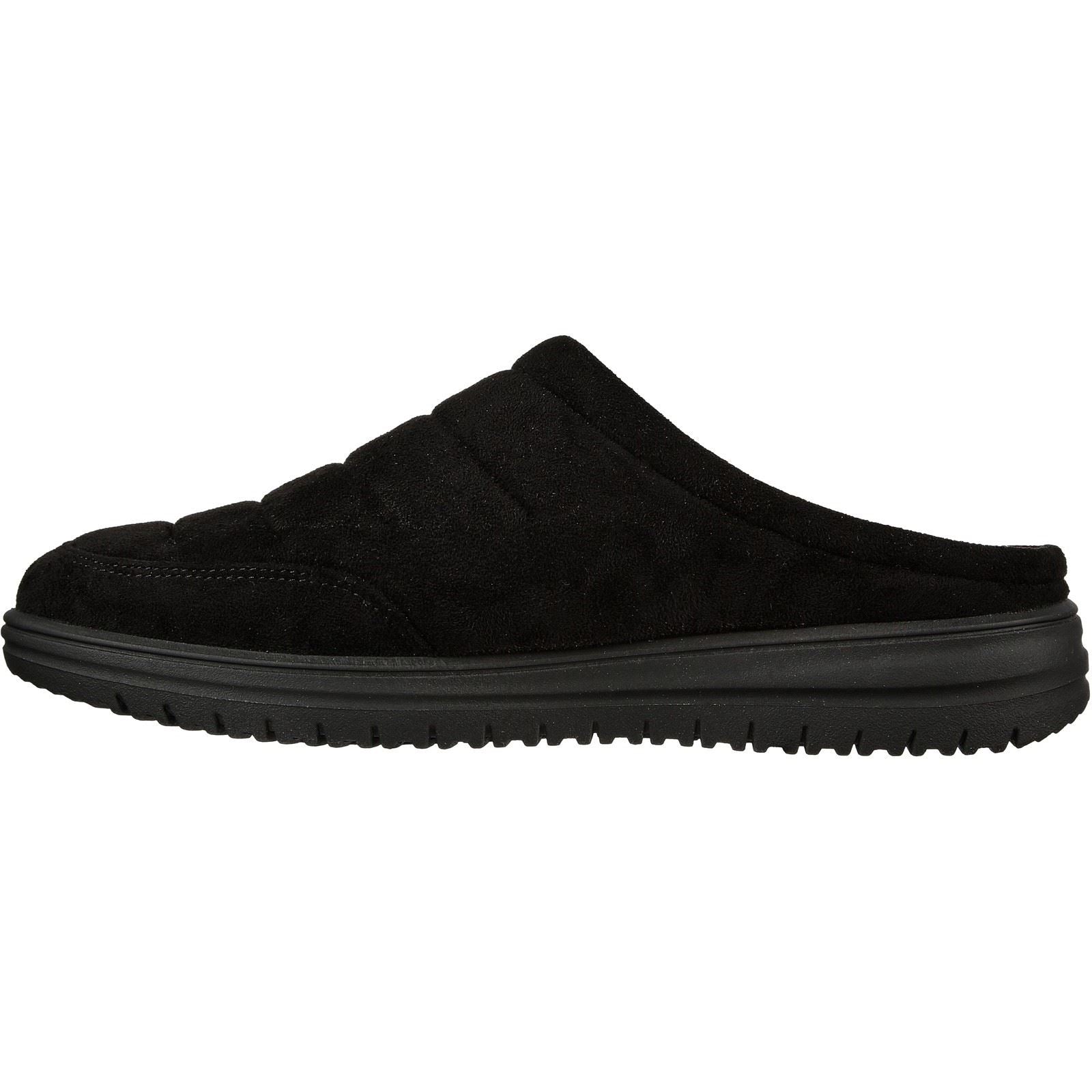 Skechers Relaxed Fit: Murette Garvanza Herren Pantoletten aus Mikrofaser in Schwarz