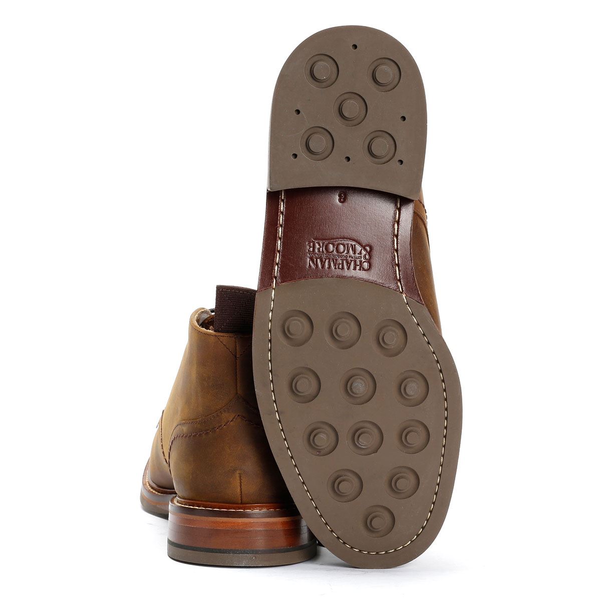 Chapman & Moore Country Chukka Leder Herren Braune Stiefel