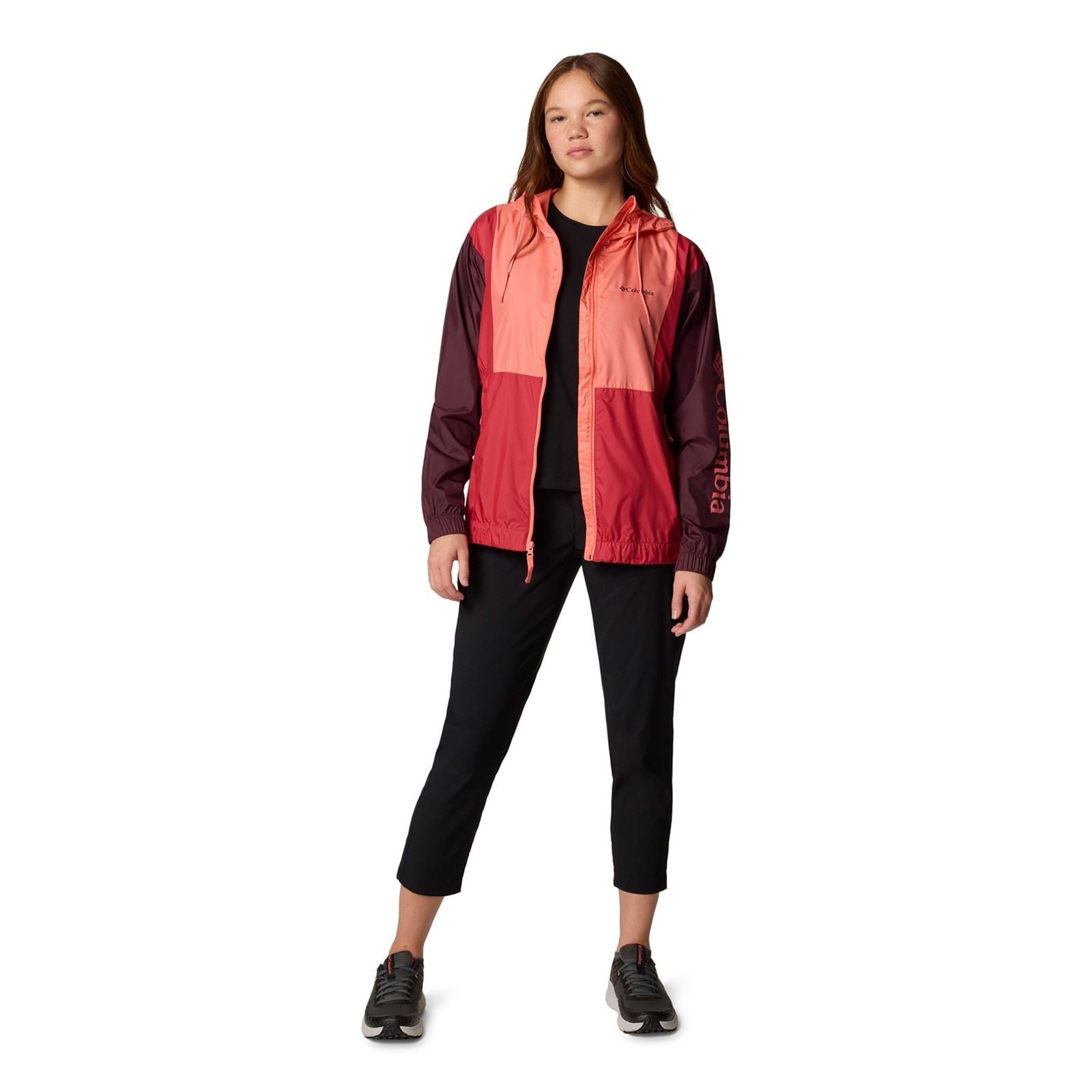 Columbia Lily Basin II Jacket Damen Rote Regenjacke