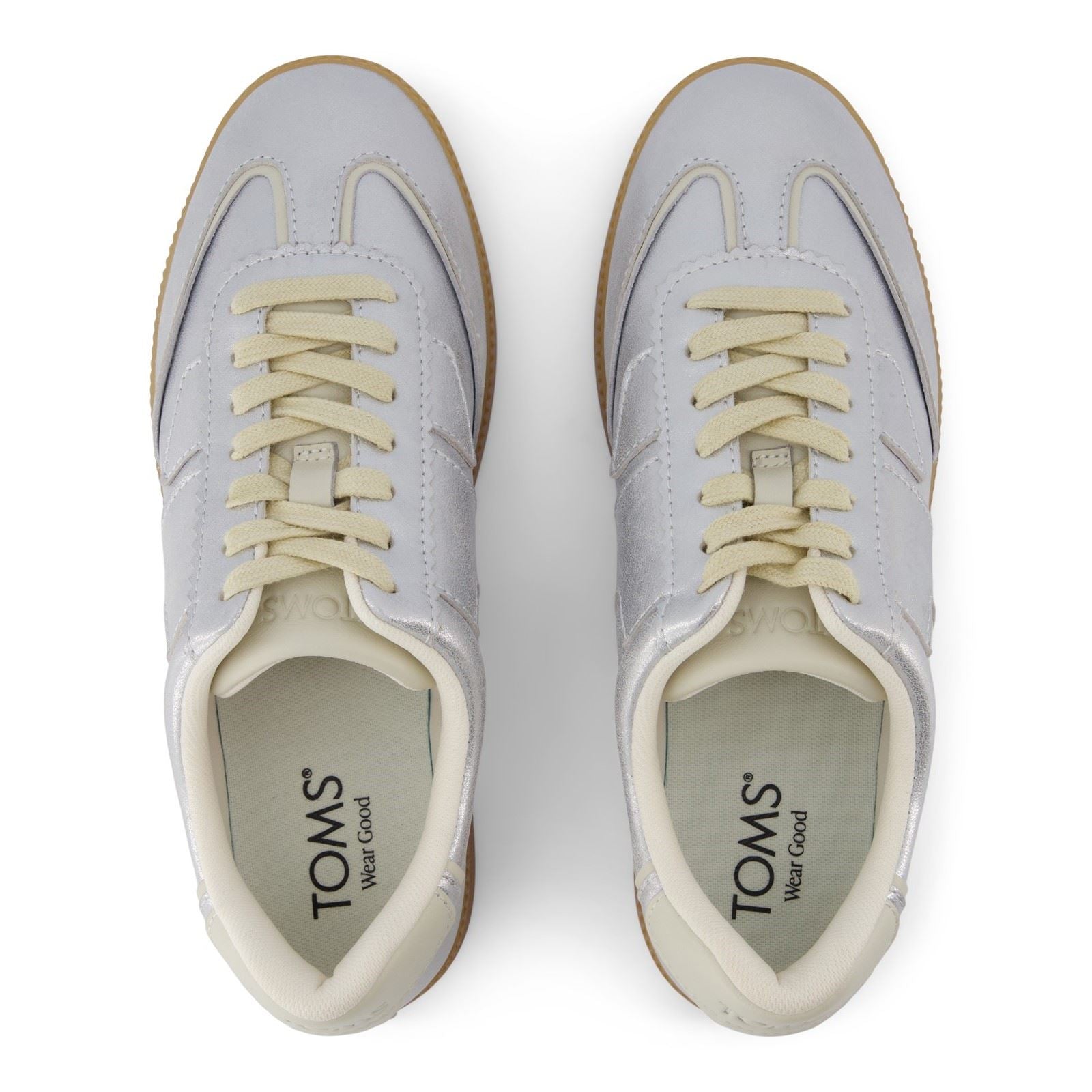 TOMS Collins Damen Sneakers Aus Silberleder