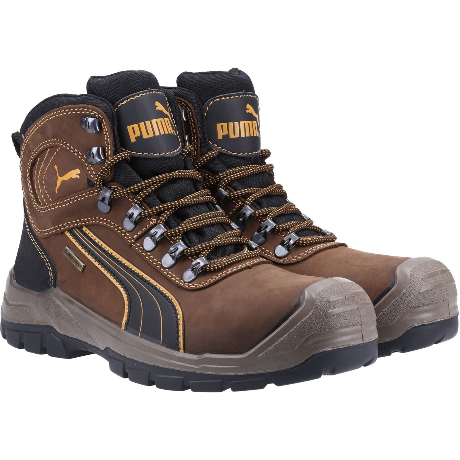 Puma Safety Sierra Nervada Mid Leder Braun Sicherheitsstiefel