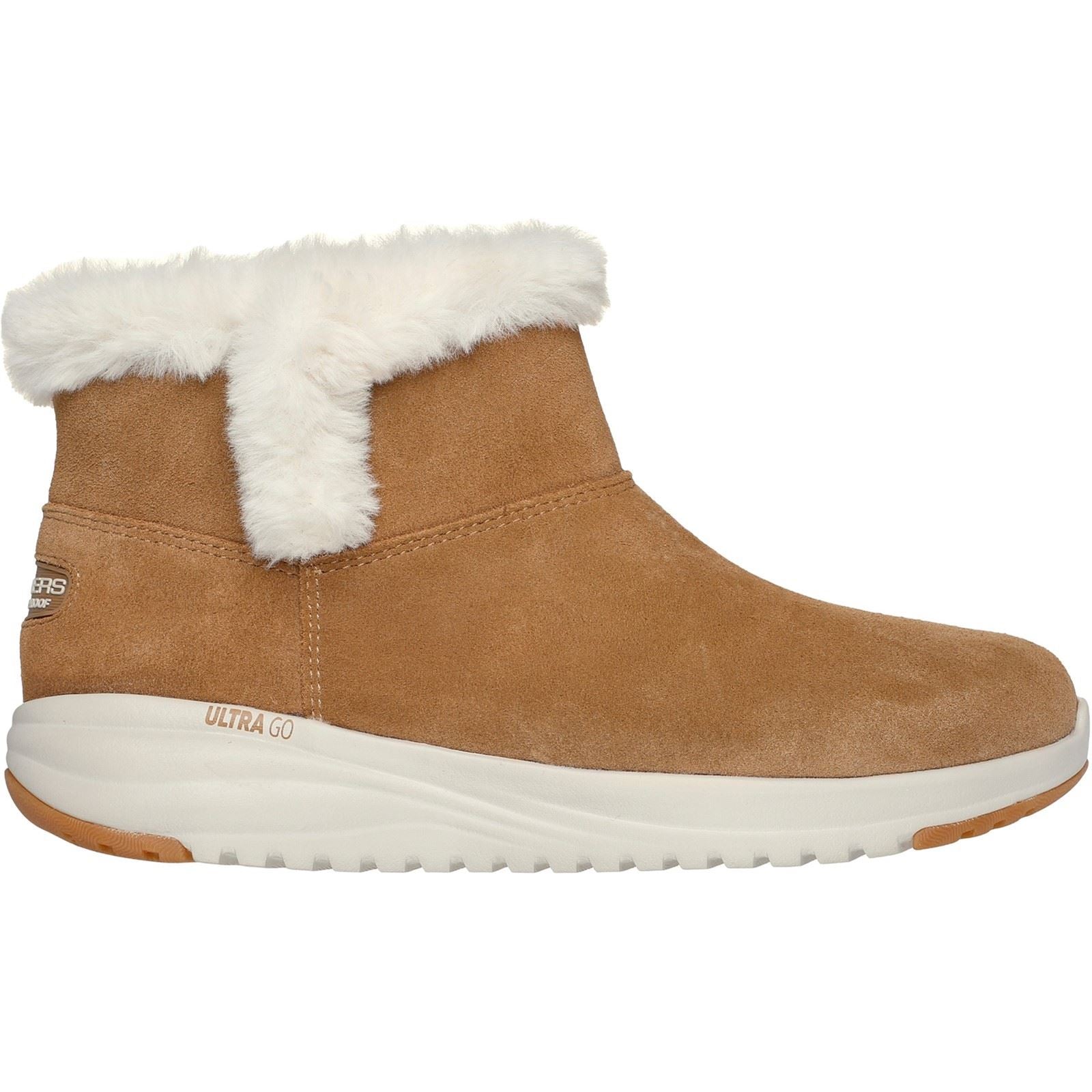 Skechers On-the-GO Stellar - Cozy Step Unterwegs Stellar - Gemütliche Schrittlederdamenstiefel In Kastanienbraun