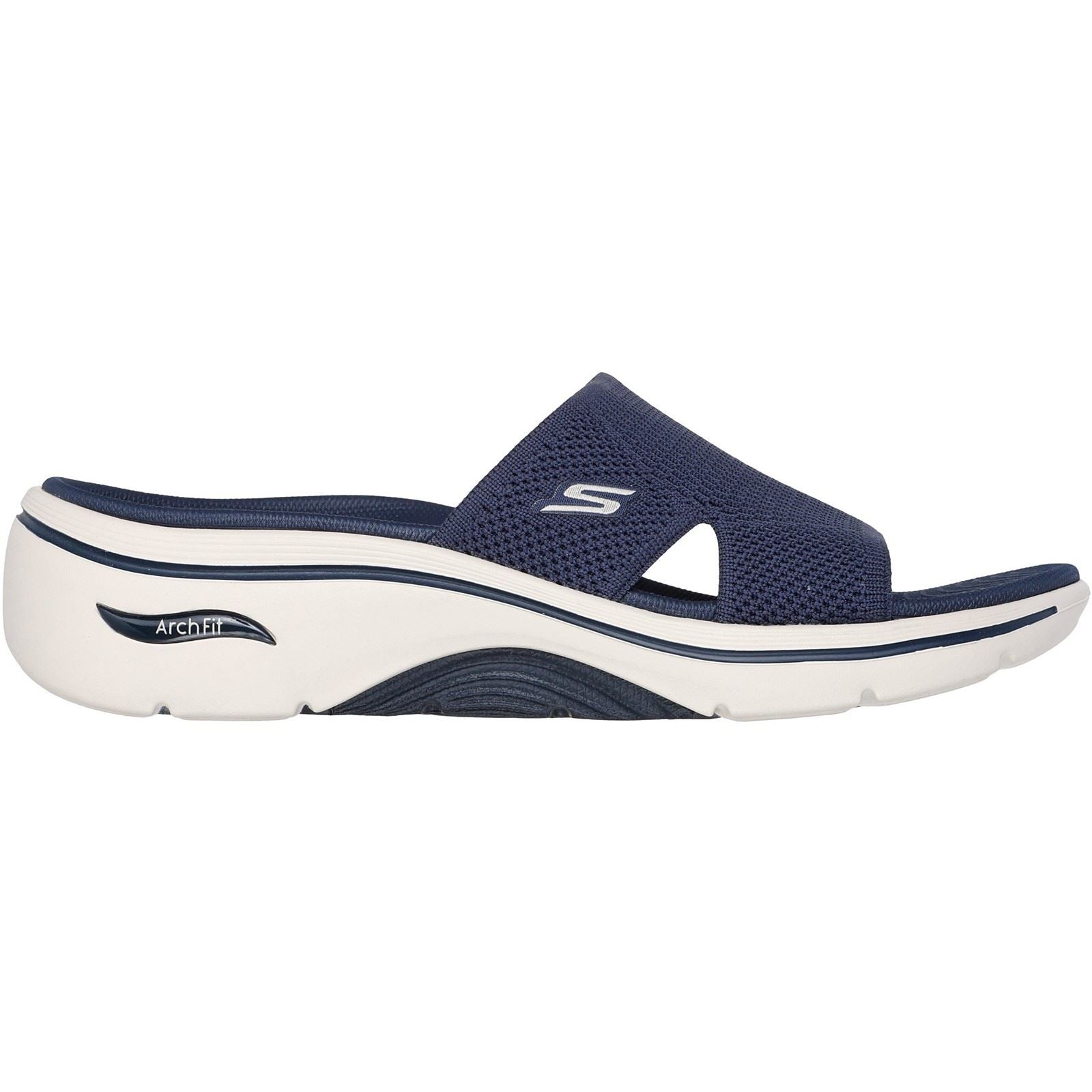 Skechers Go Walk Arch Fit 2.0 Damen Textil Sandalen In Marineblau