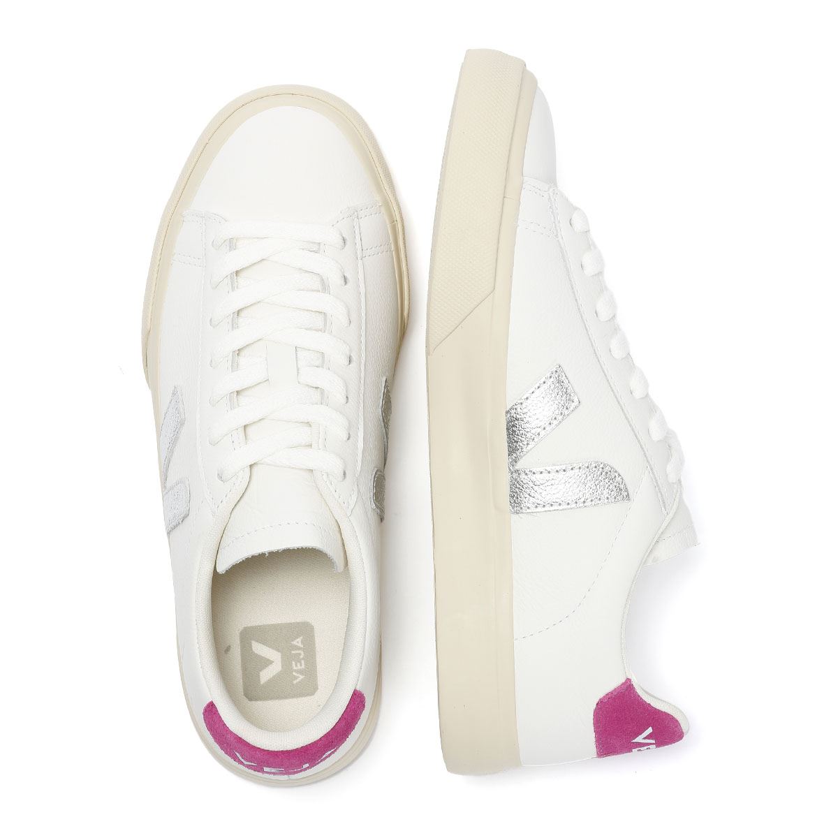 Veja Campo Leder Damen Weiße Sneakers