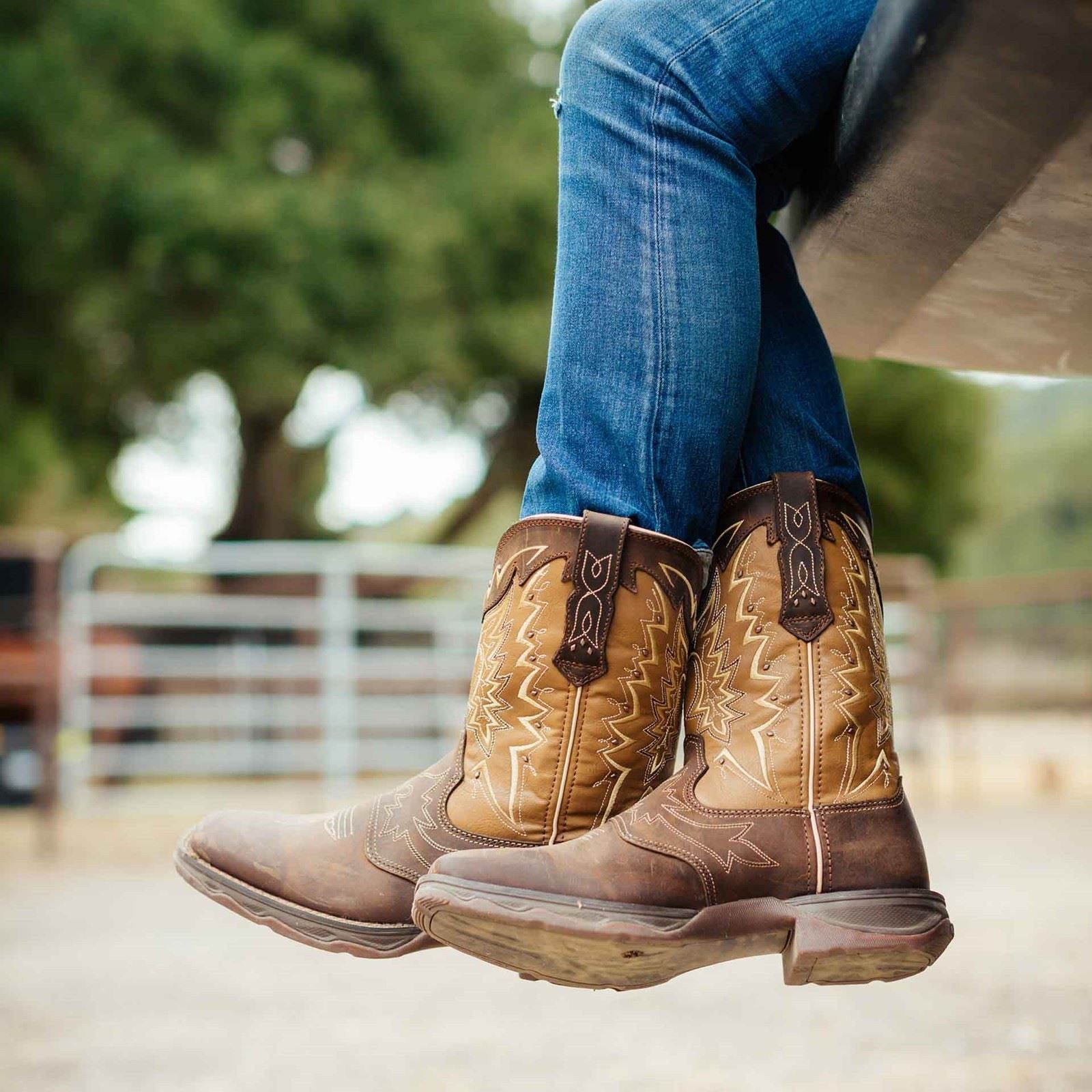 Durango Lady Rebel Damenstiefel Aus Leder In Nicotin/Braun