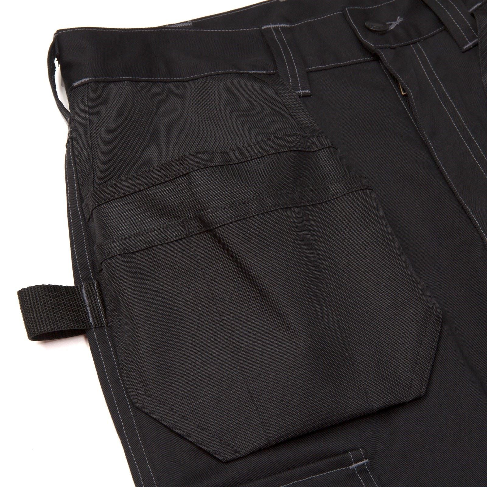 Caterpillar Essential Knee Pocket Stretch Holster Polyester Herren Schwarze Outdoor Hosen