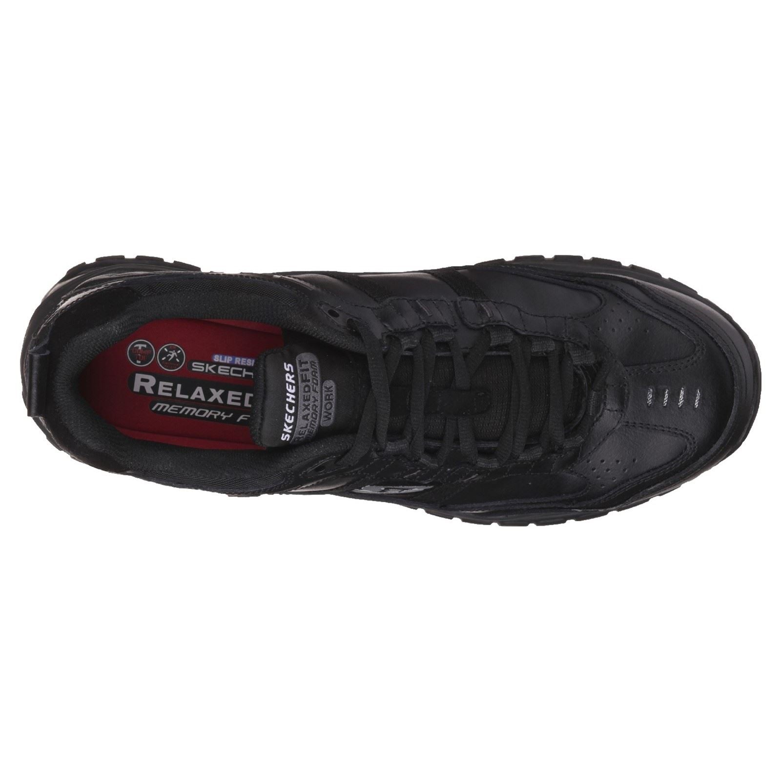 Skechers Workwear Soft Stride - Grinnell Wildleder Herren Schwarz Sicherheits-Sneaker