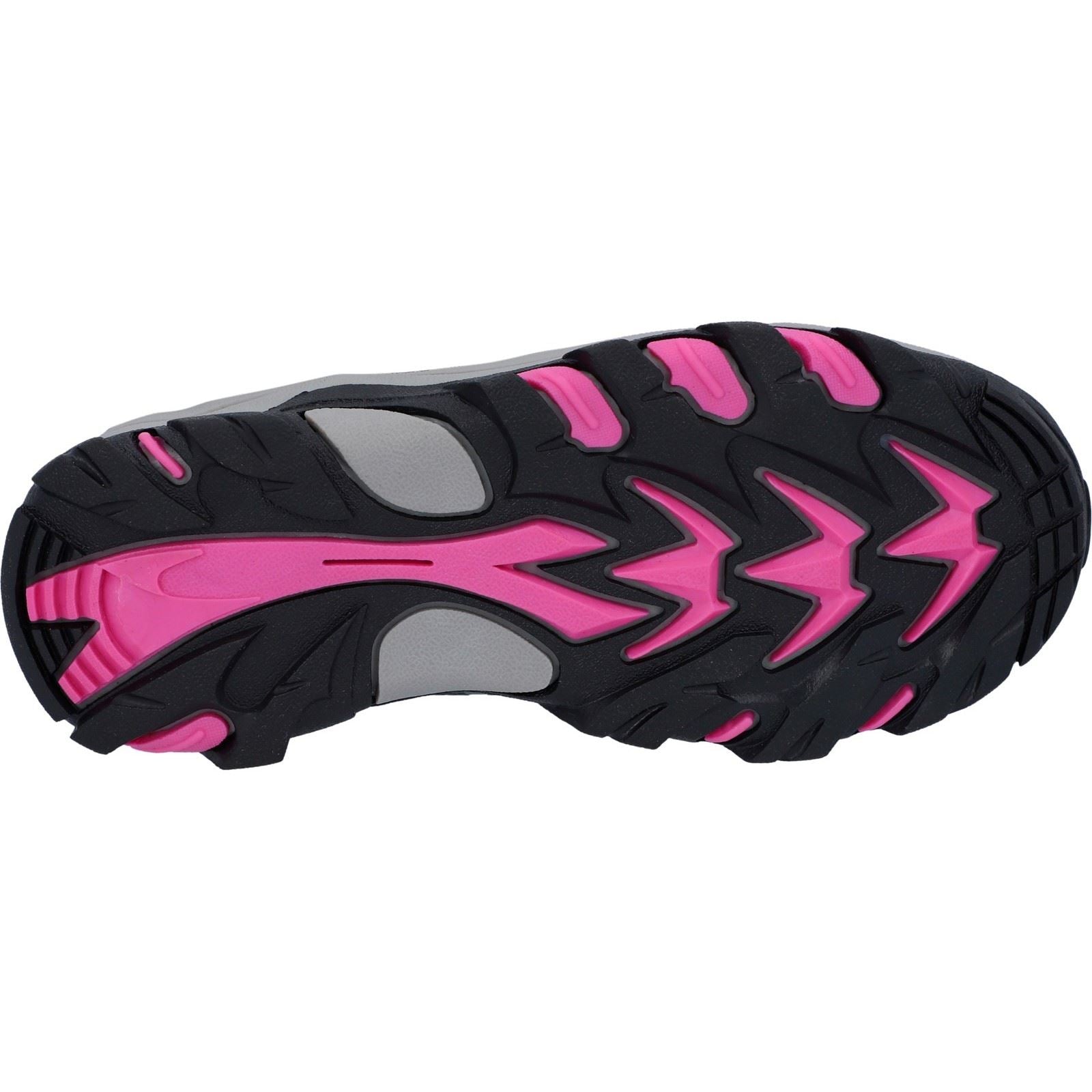 Hi-Tec Blackout Low Polyester Soft Shell Mädchen Wanderschuhe In Dunkelgrün/Indigo/Rosa