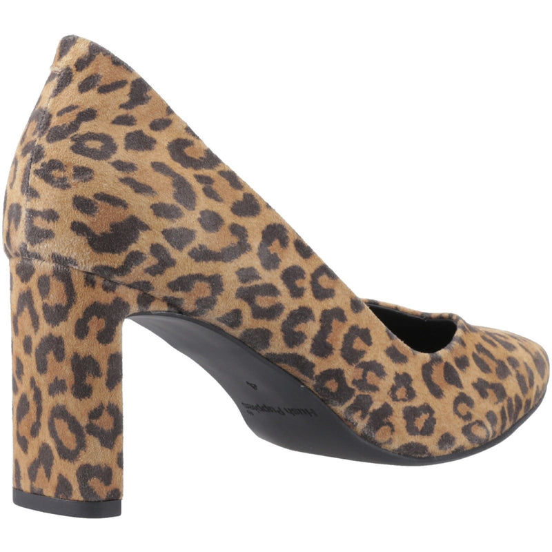 Hush Puppies Olivia Damen Wildleder Leoparden Runde Pumps