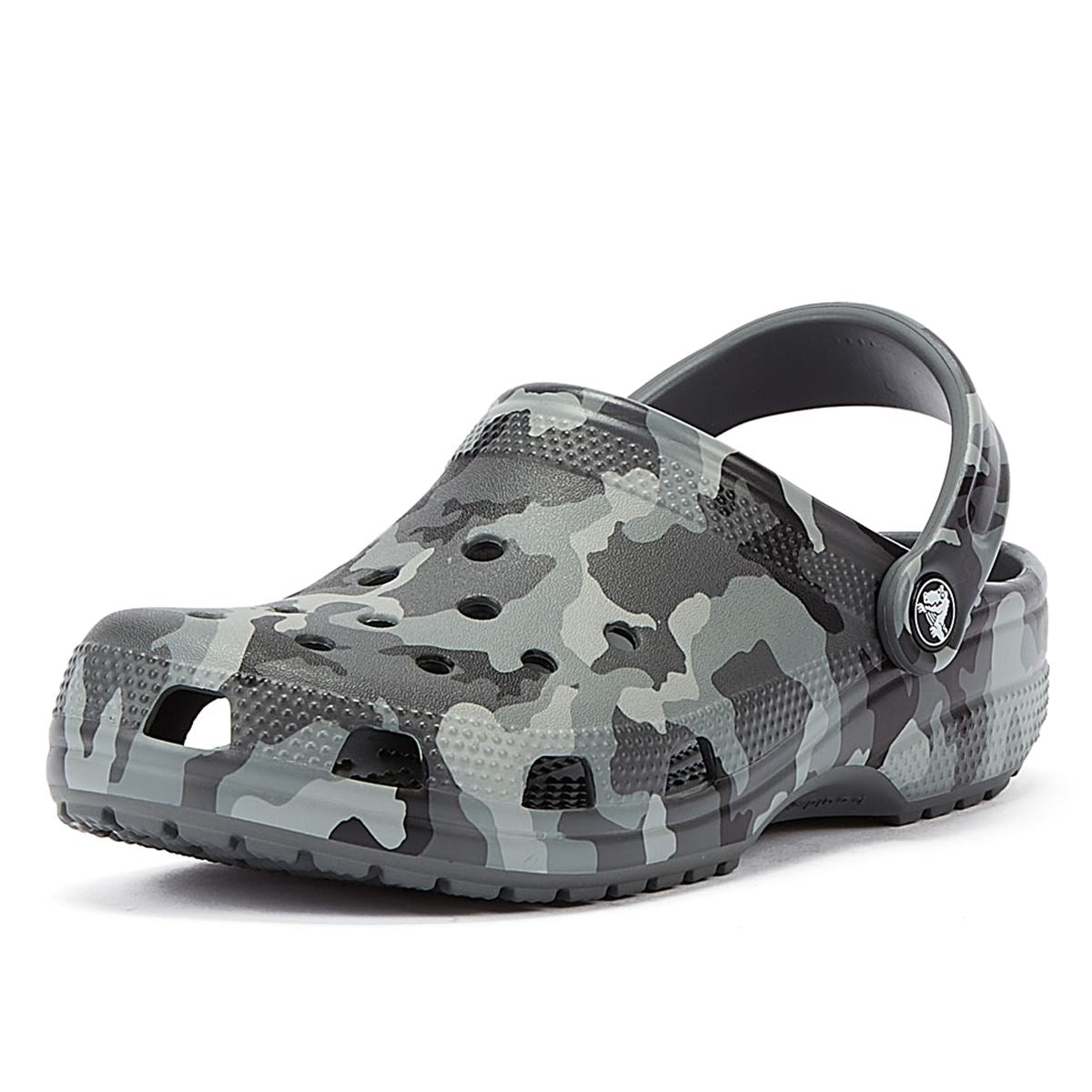 Crocs Classic Gedruckt Camo Clog Grau Sandale