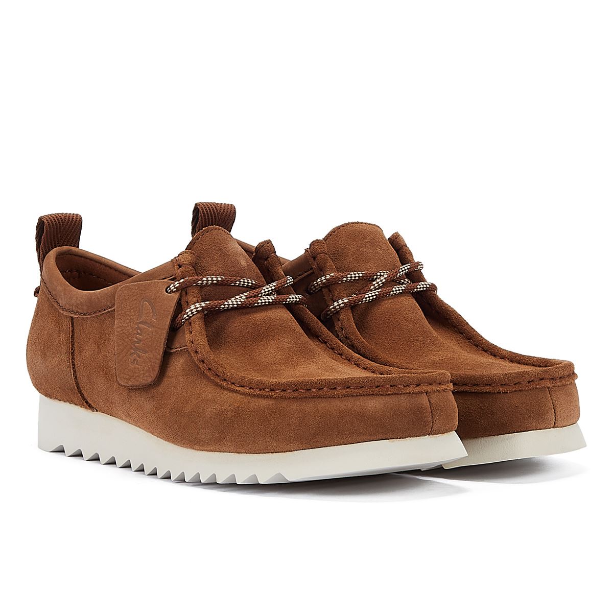 Clarks Main Wallabee FTRE Lo  Herren Cola Wildleder Schnürschuhe