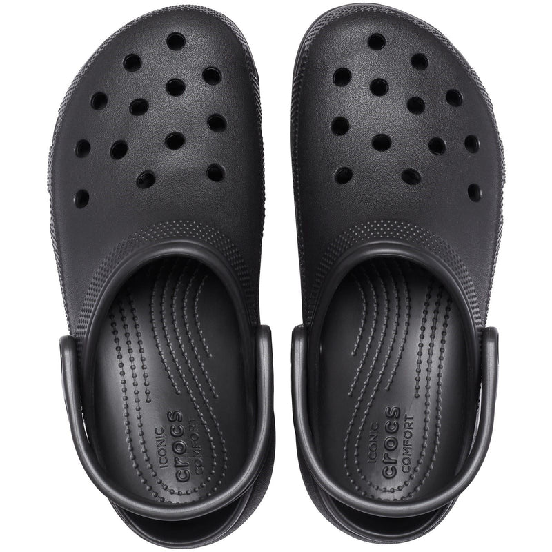 Crocs Classic Platform Damen Clogs Aus Thermoplast In Schwarz