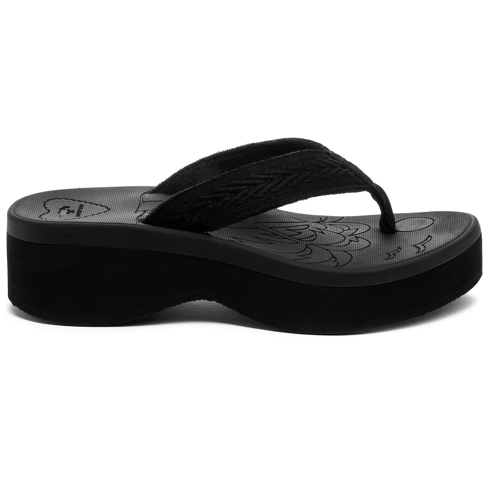 Rocket Dog Tizzy Webbing Damen Sandalen Aus Textil In Schwarz