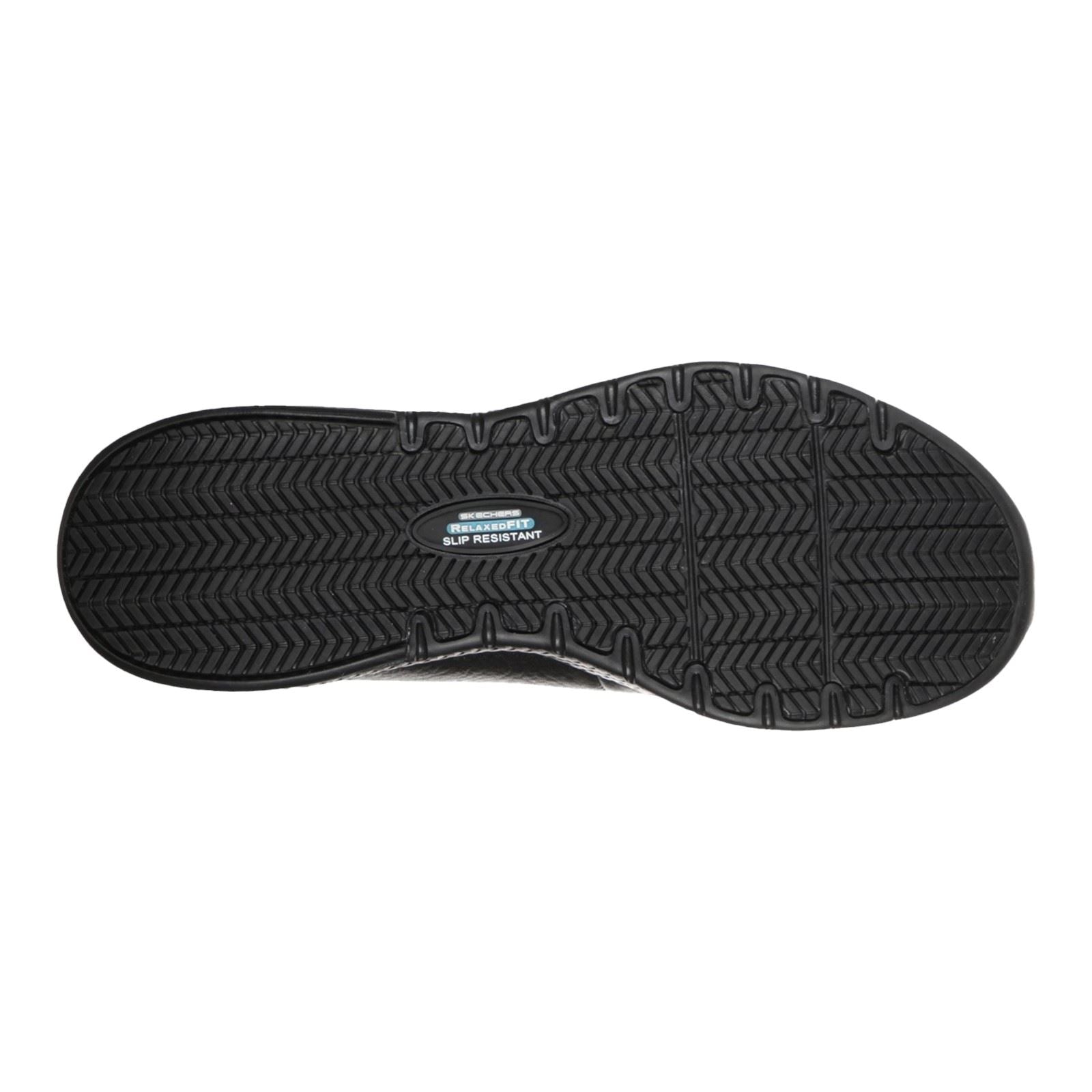 Skechers Workwear Marsing Gmina Leder Frauen Schwarze Sicherheits Sneaker