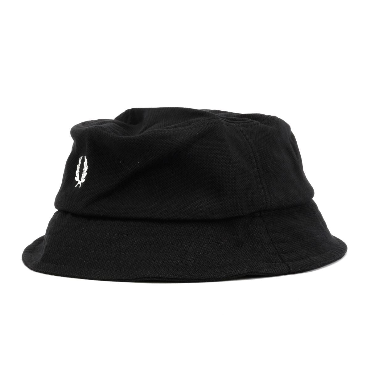 Fred Perry Pique Baumwoll-Schwarze Farbe Fischerhüte